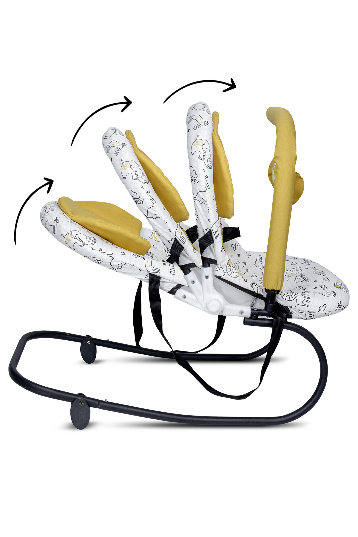 Bebelovv Anakucağı Kademeli Sallanır Sabitlenebilir Oyuncaklı Bebek Ana Kucağı Ana Dizi fotoğrafı 3 (önizleme)