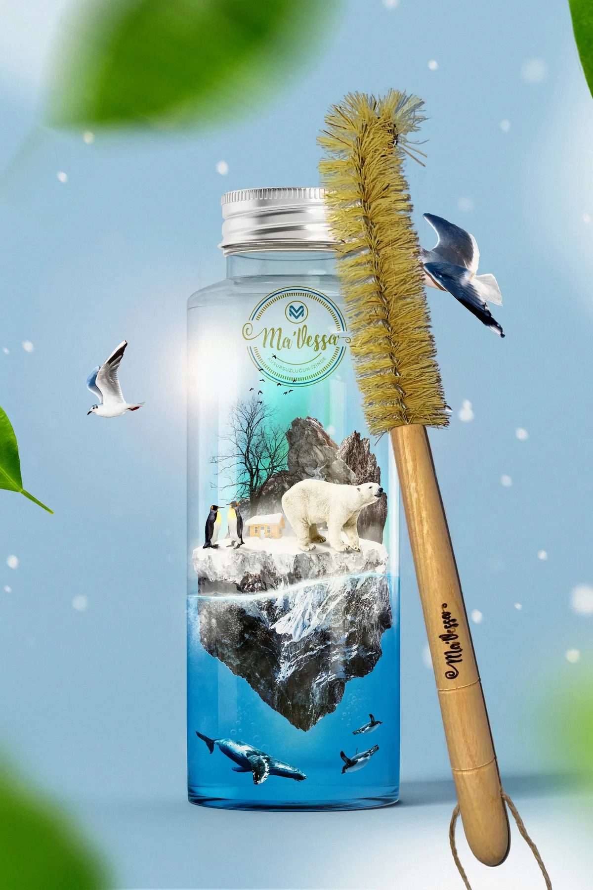 Ma'Vessa Natural Cactus Hair (Tampico Herb) Decorative Vegan