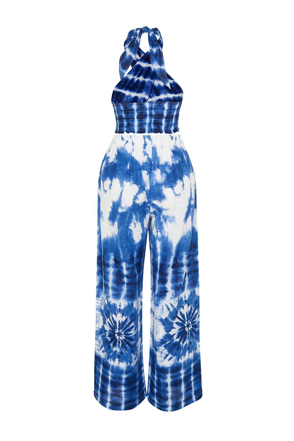 Trendyol Collection-Cotton Woven Abstract Print Blouse and Pants Beach Set - Tbess24Au00013 16