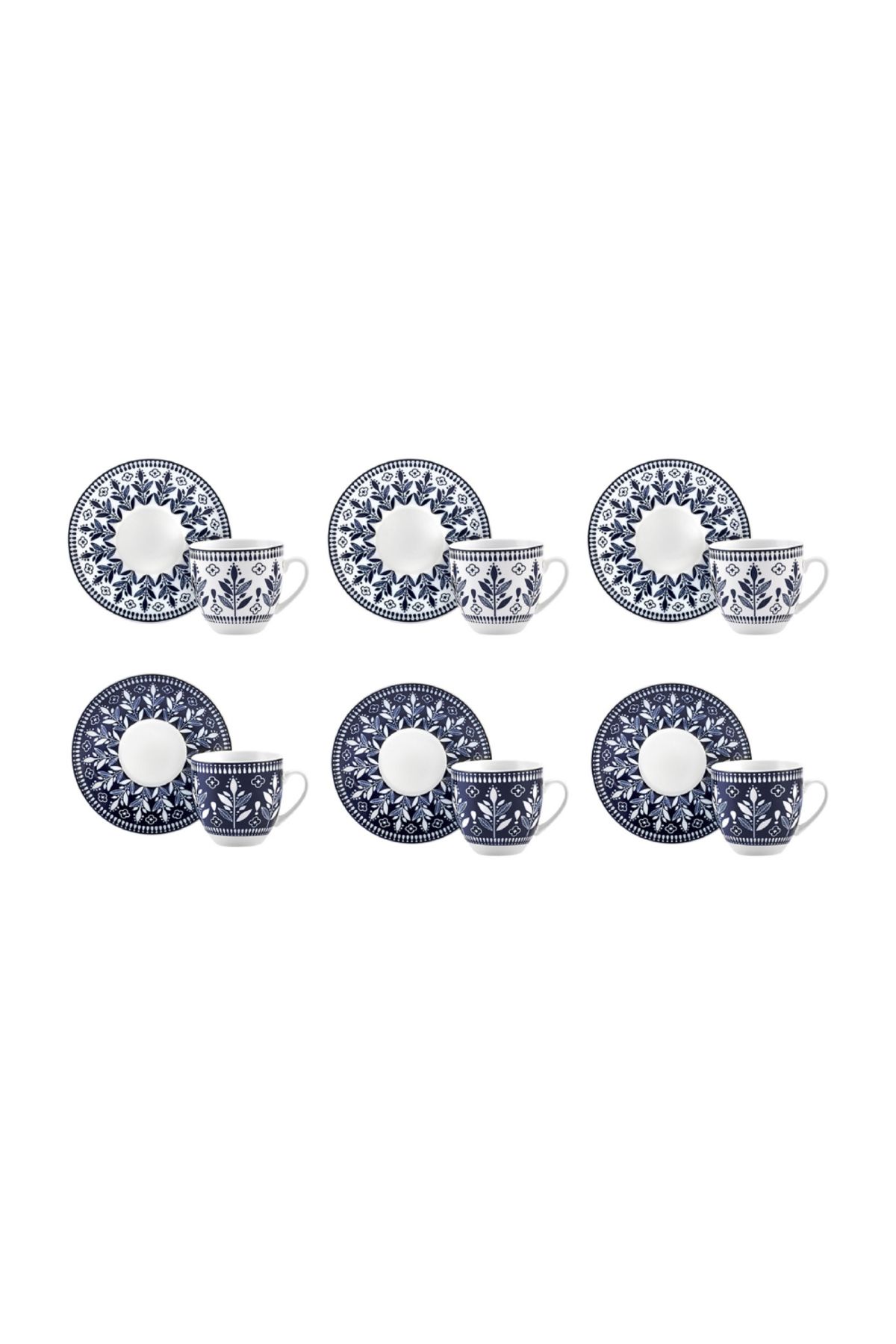 Karaca-Peyker Kaffeetassen 6 Kişilik Set, 85 ml 5