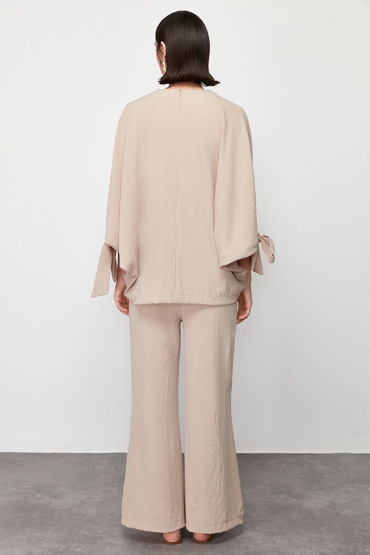 Trendyol Modest-Комплект туника-панталон с каменен прилеп с ръкав TCTSS23US00043 3