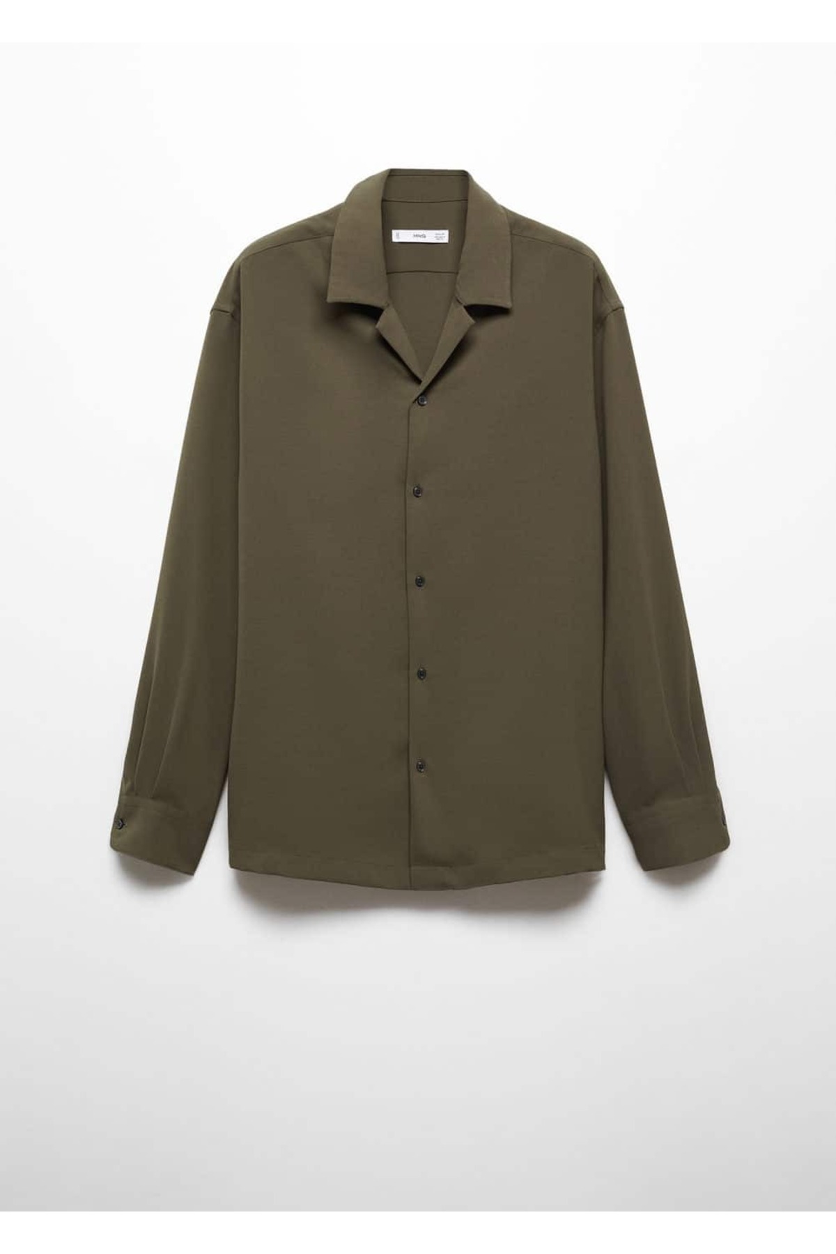 پیراهن مردانه خاکی منگوMANGO Man | 57069218 اورجینال - تصویر 3