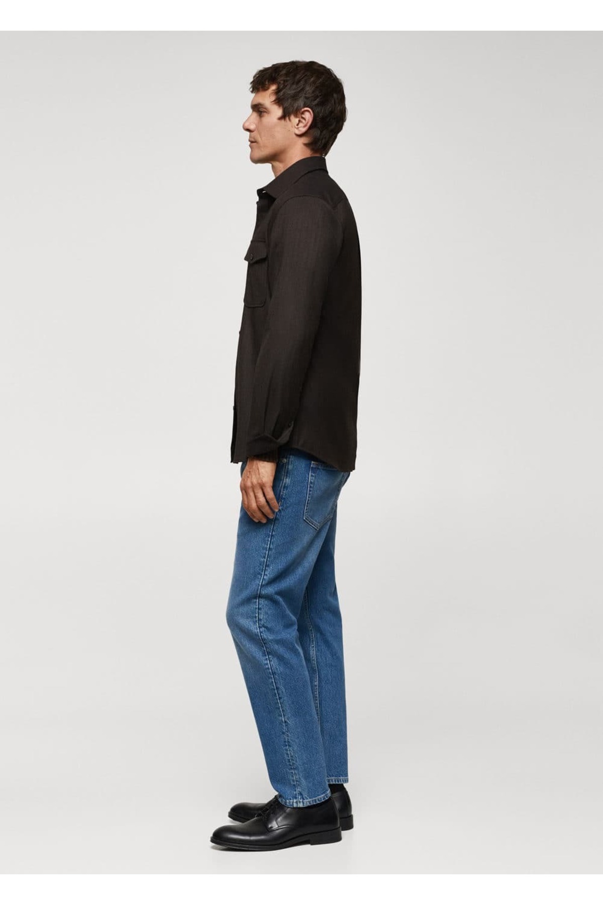 ژاکت مردانه قهوه ای منگو | 57007714 اورجینال - تصویر 6