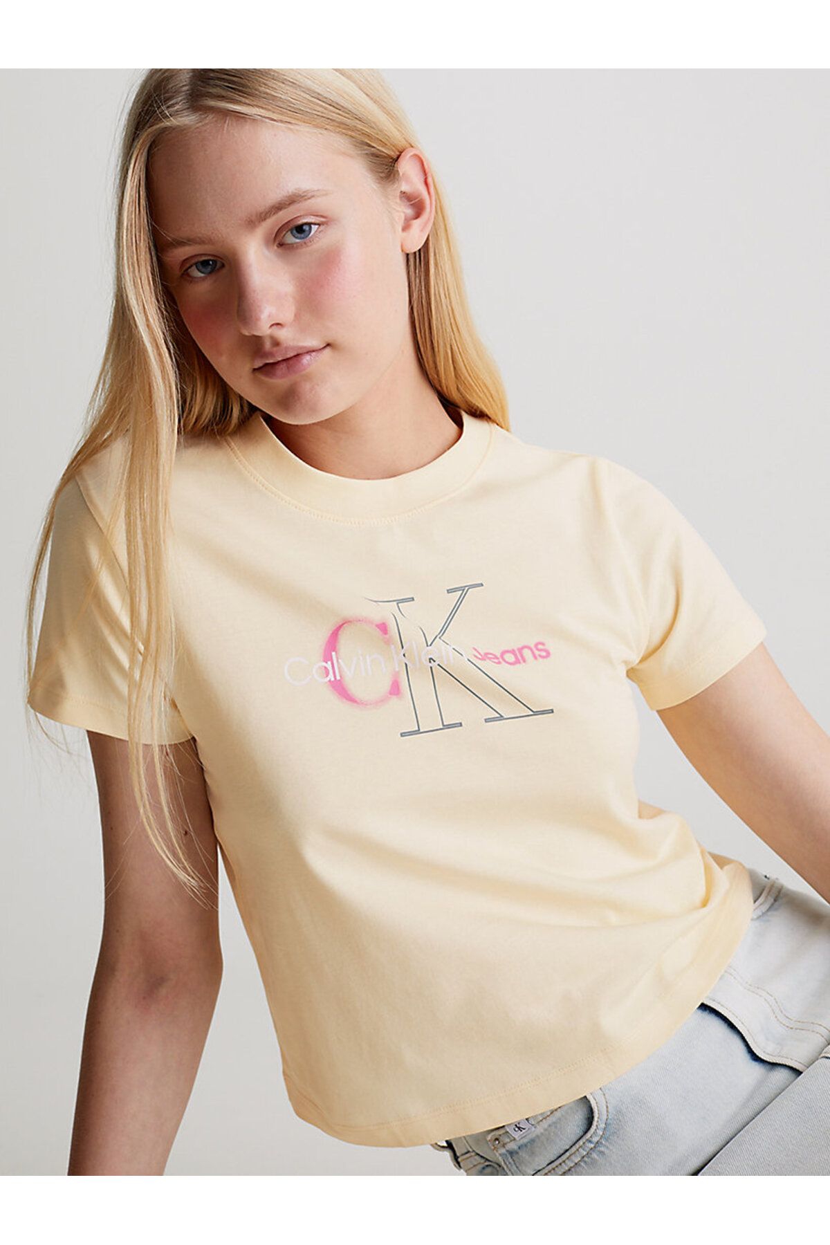 Calvin Klein Calvin Klein تی‌شرت نوزادان با طرح برجسته