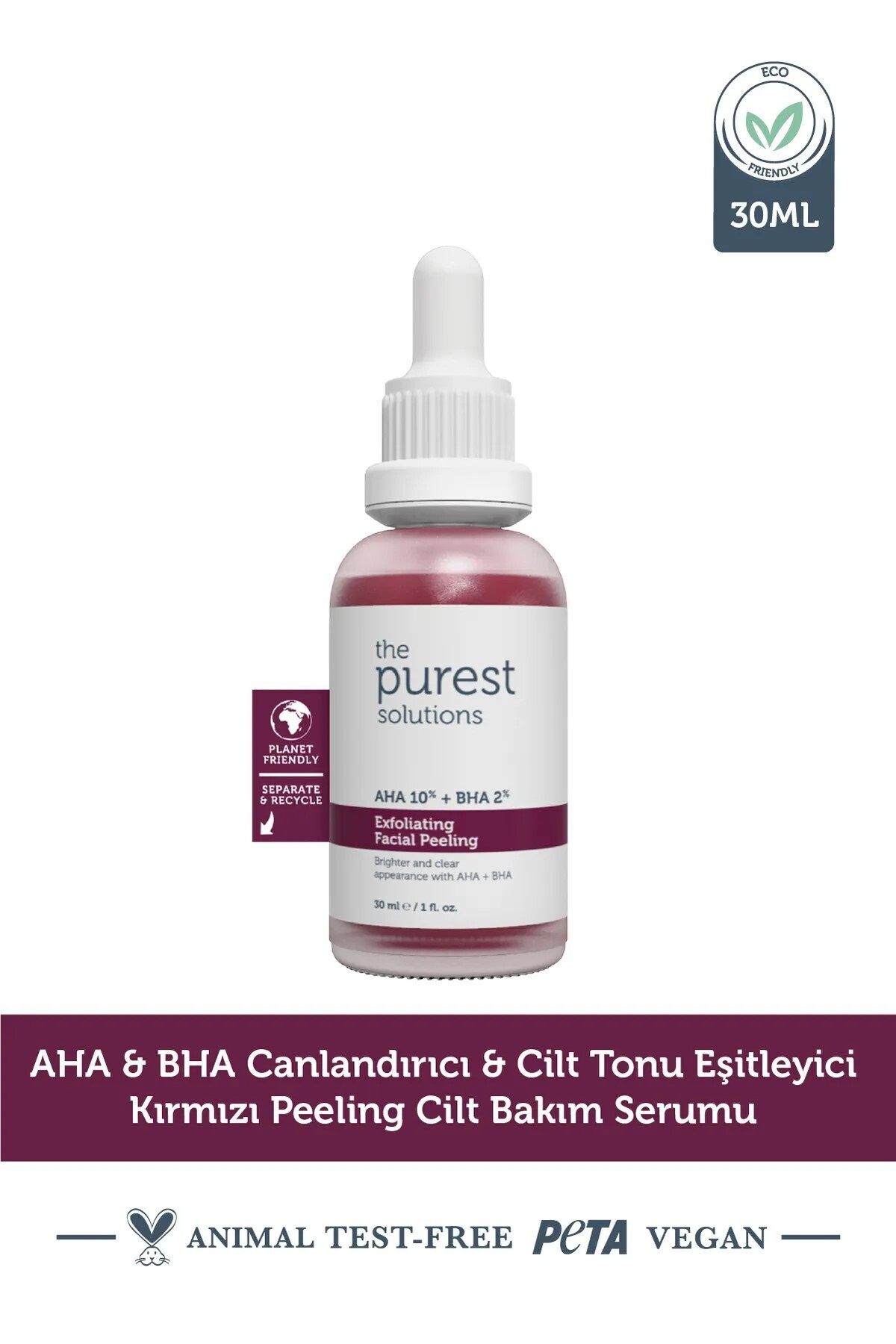 The Purest Solutions-30 ml Red Face Peeling Serum - Revitalizing and Skin Tone Equalizer 1