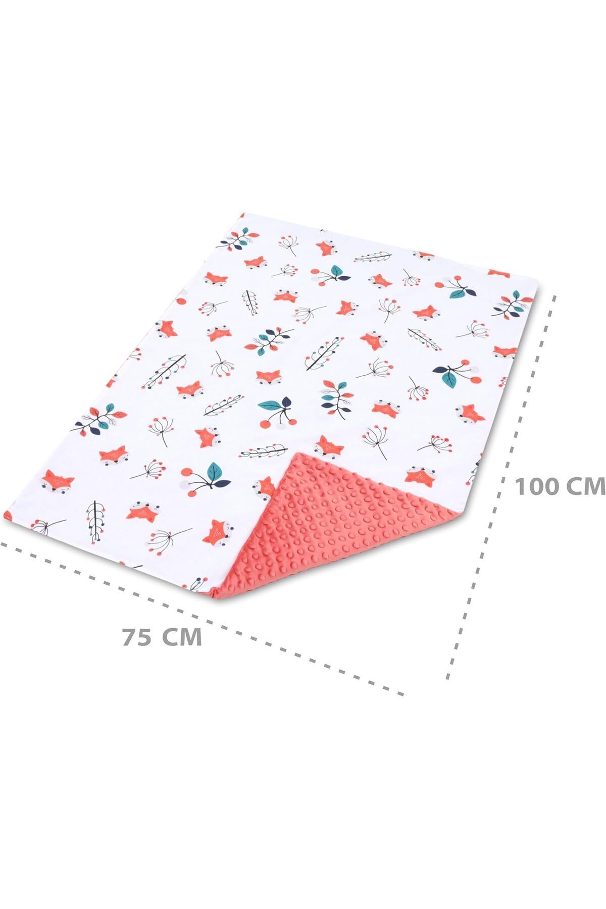 Totsy Baby-Baby Stroller Blanket Winter with Minky 75x100 cm, Children's Blanket, Baby Blanket 3