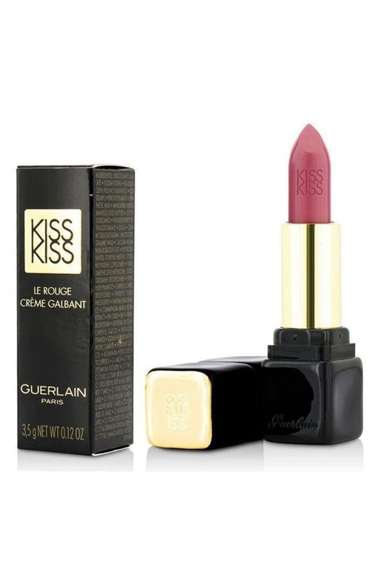 رژ لب KissKiss - درخشش و رایحه وانیل، بنفش و میوه های قرمز Guerlain