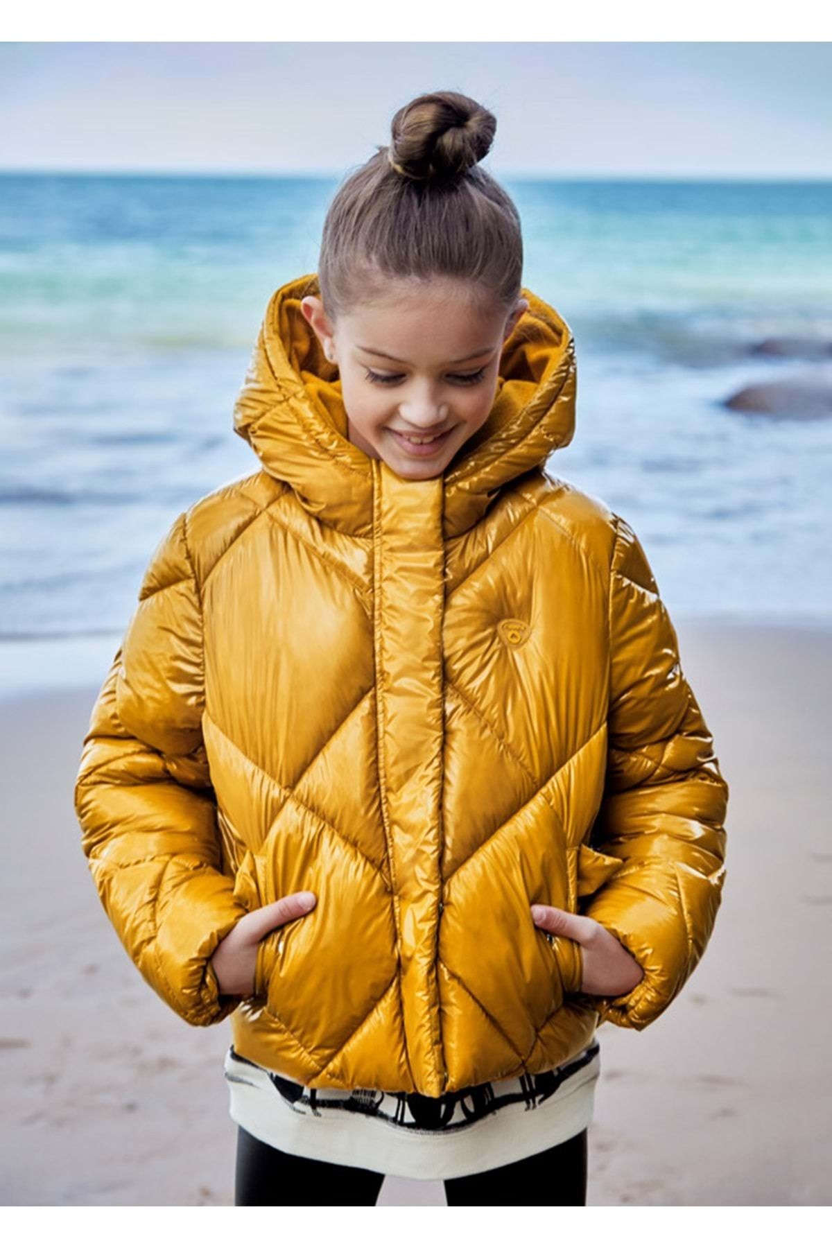 Girls deals yellow parka