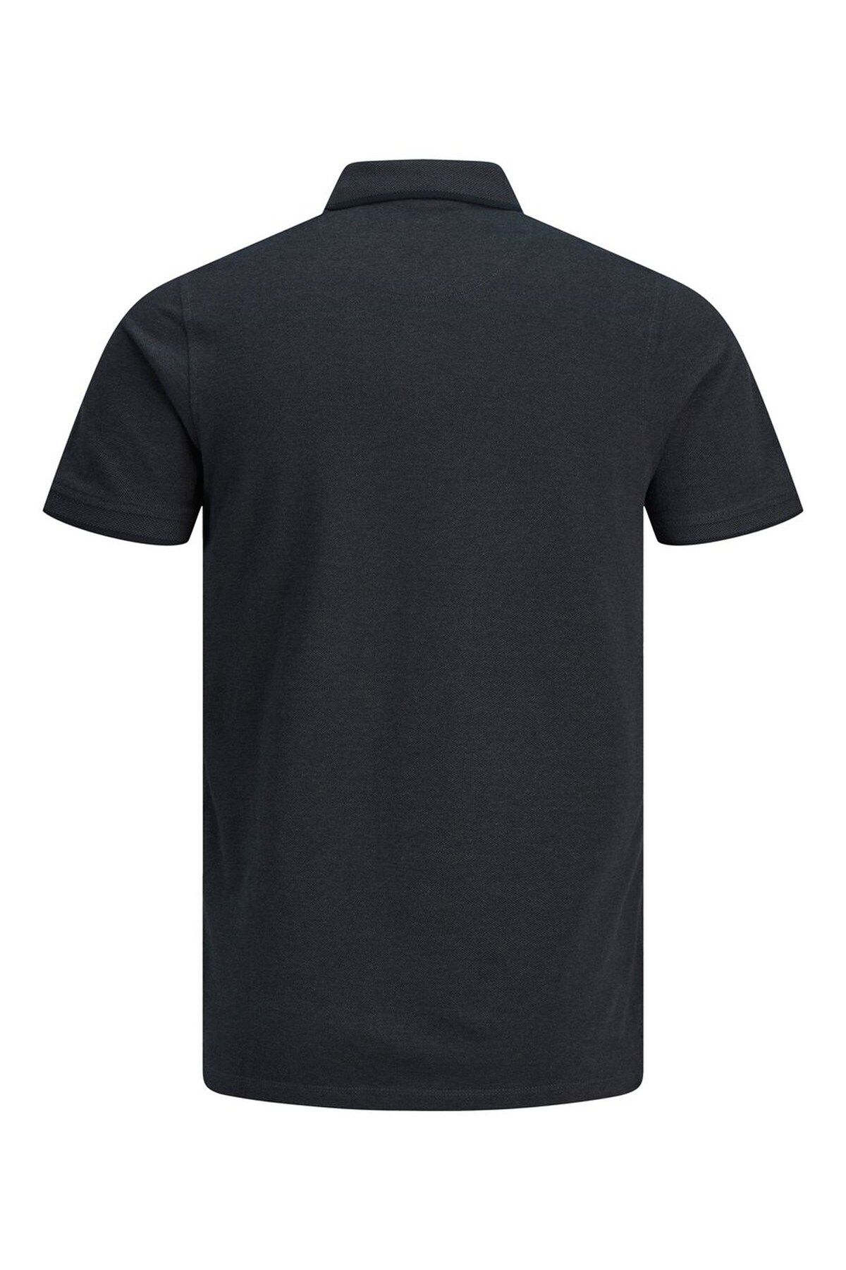 تی شرت یقه پولو مشکی مردانه اورجینال Jack Jones Jack & Jones