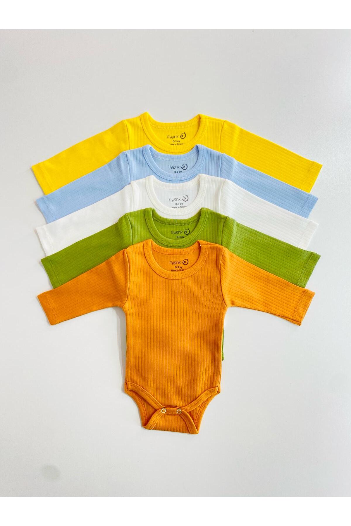 ای اف یو بیبی بادی نوزادی آستین بلند ۱۰۰٪ پنبهای بسته ۵ عددی ای اف یو بیبی بادی نوزادی آستین بلند ۱۰۰٪ پنبهای بسته ۵ عددی