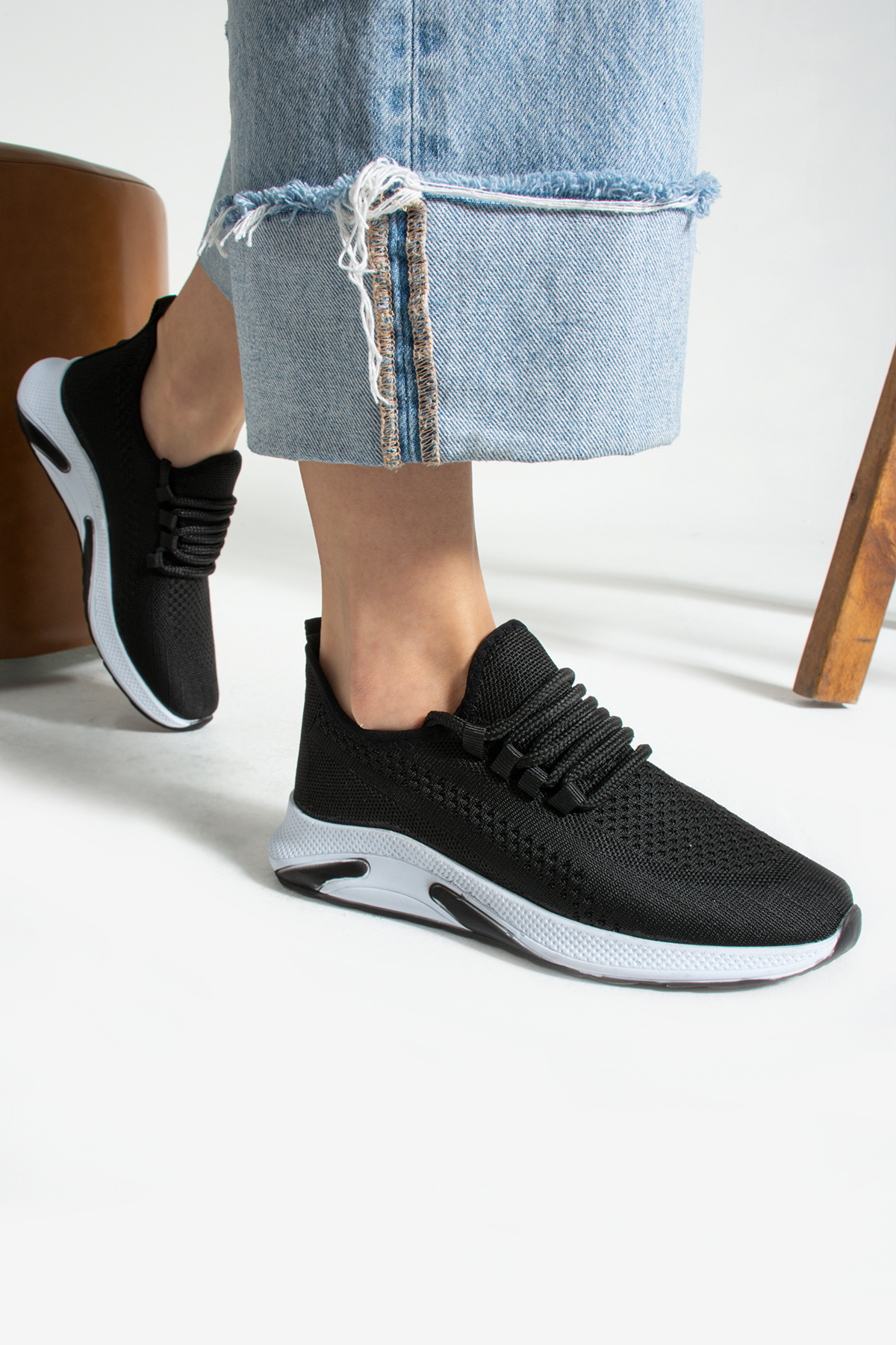 Siyah Beyaz Unisex Sneaker