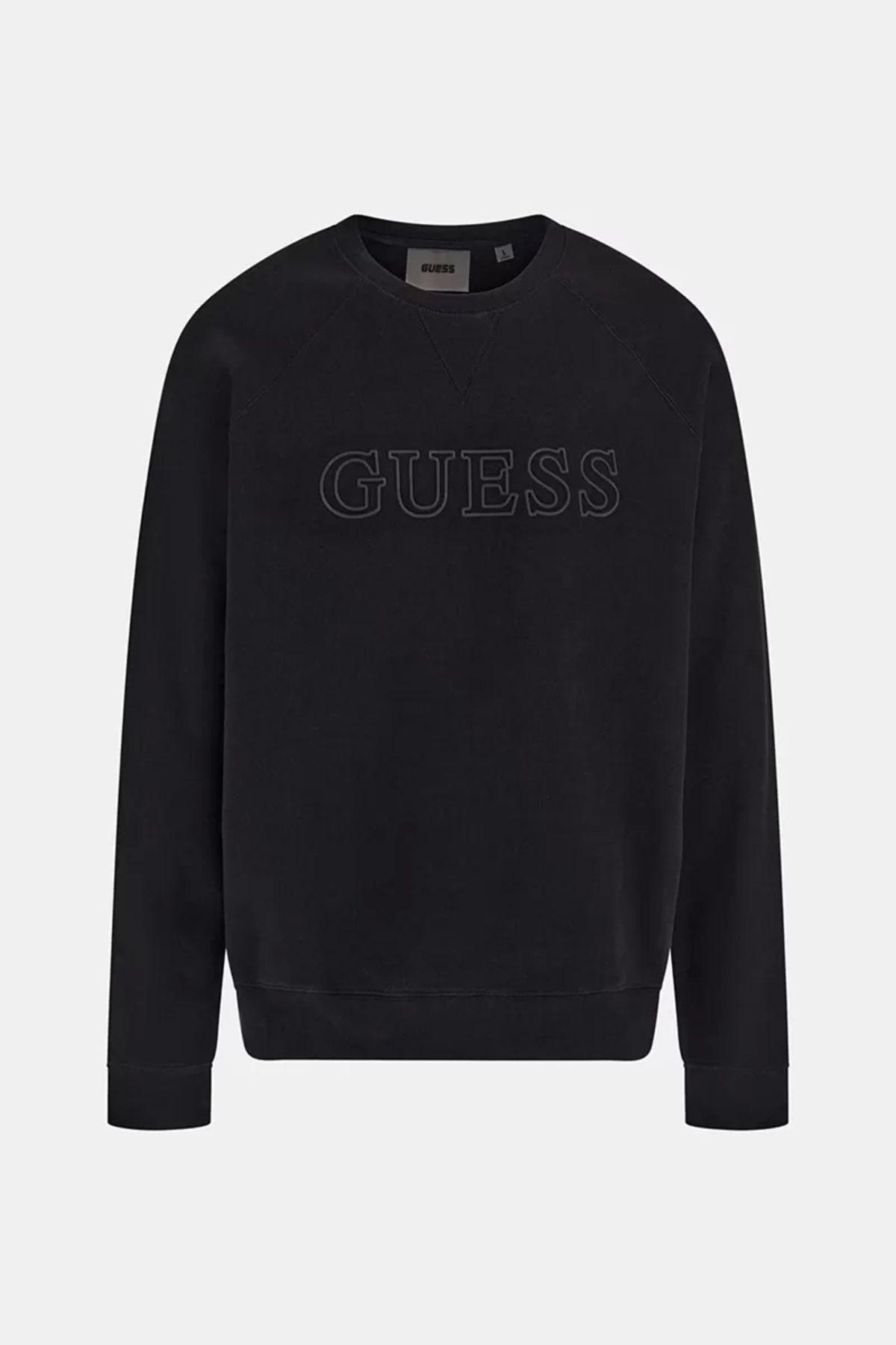 Guess Erkek Aldwin Onu Logolu Siyah Sweatshirt Fiyat Yorumlar Trendyol