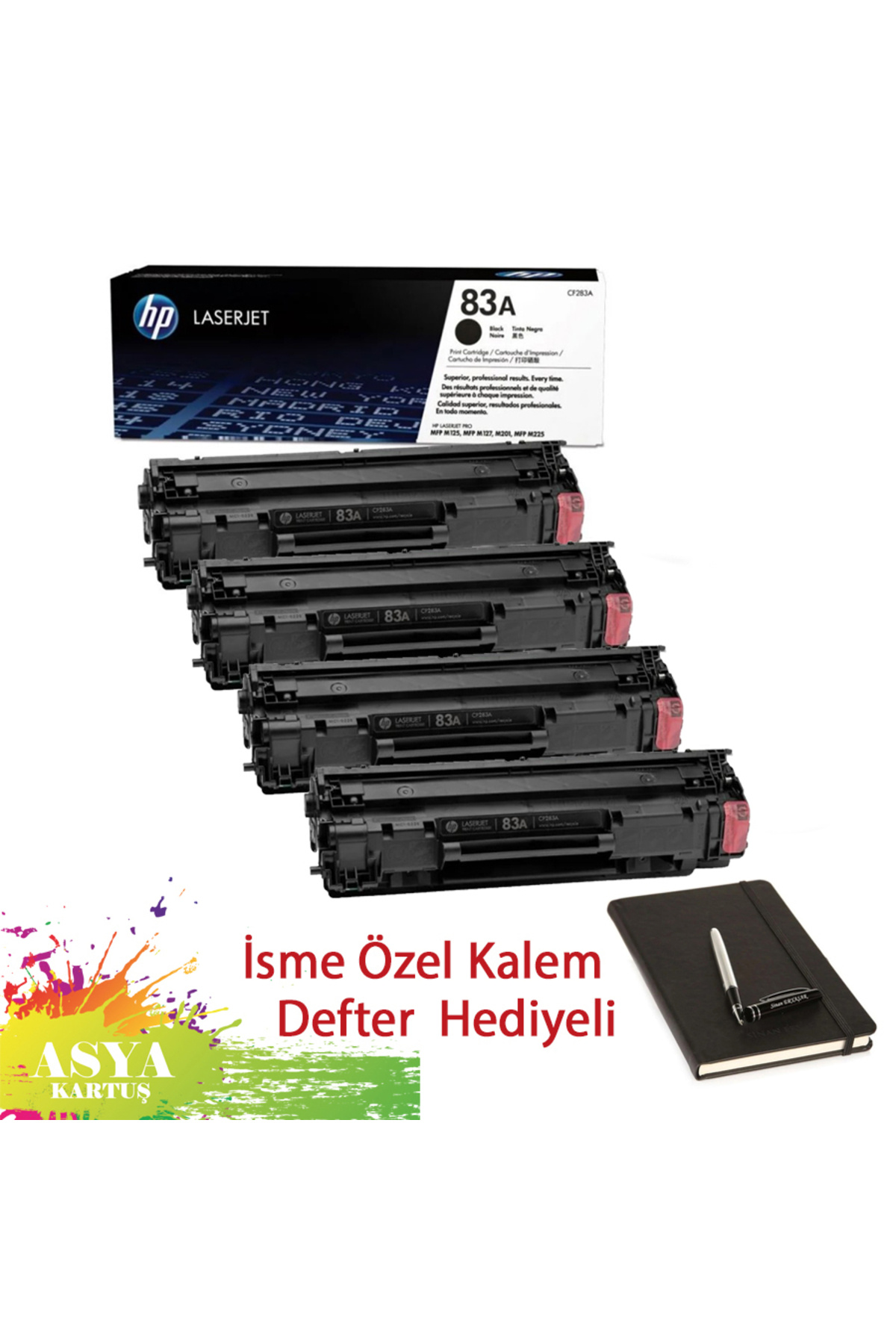 HP 83A (CF283A) 1500 Sayfa Baskı Kapasiteli, HP LaserJet Pro MFP M125a ...