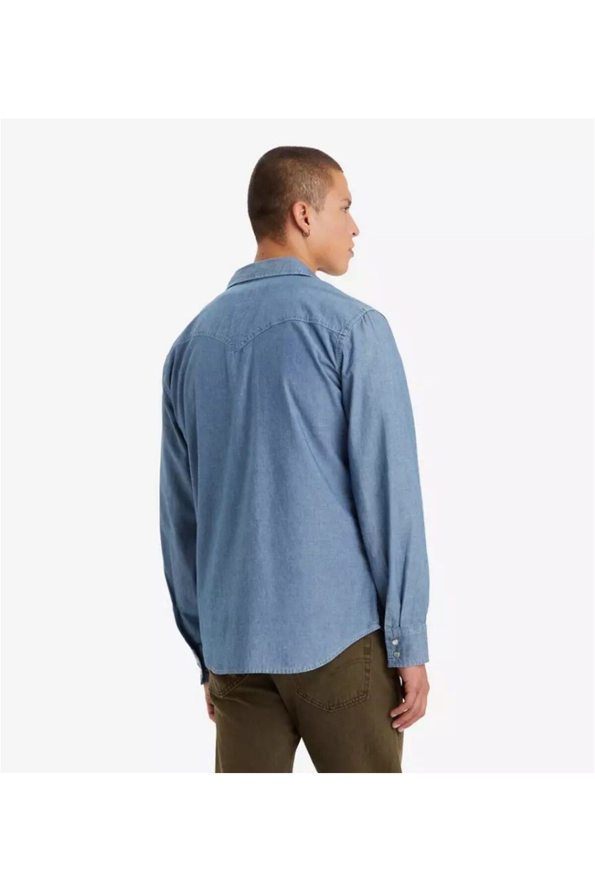 پیراهن / بلوز دکمه دار آبی مردانه کلاسیک Western Standard Lt Chambray Levi's