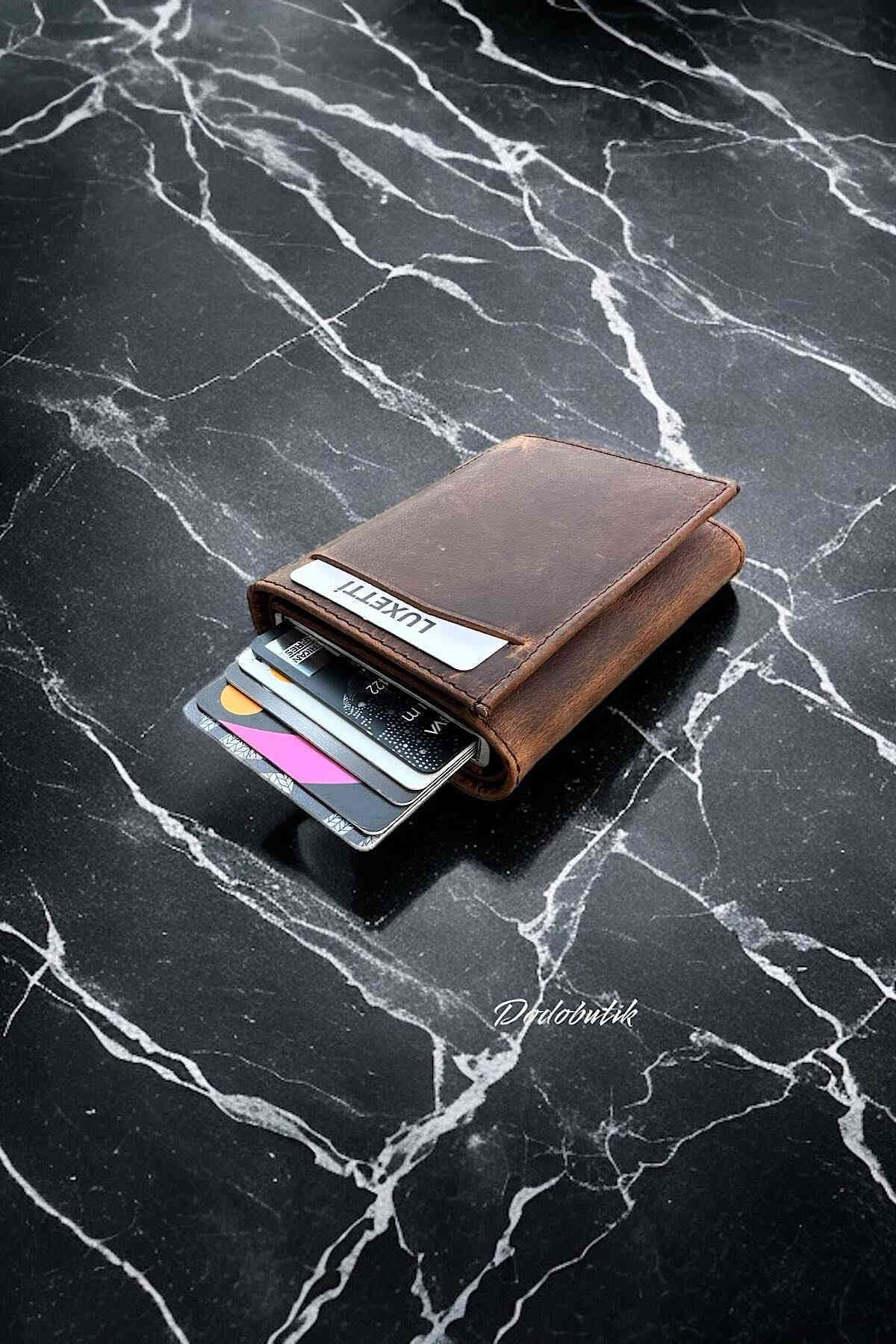 کیف پول مردانه قهوه ای Luxetti | DDL5550 اورجینال - تصویر 7