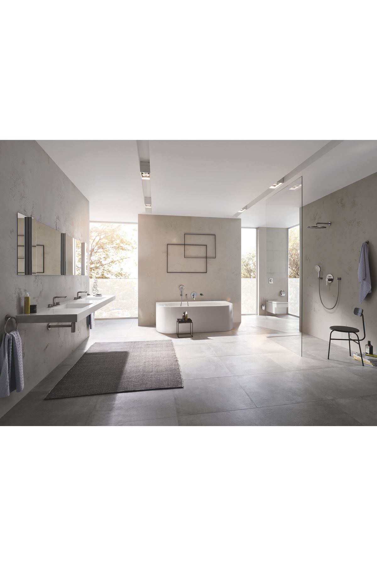 Grohe-Toilet Brush Holder Essentials Brus.Hard Graphite - 40374AL1 4