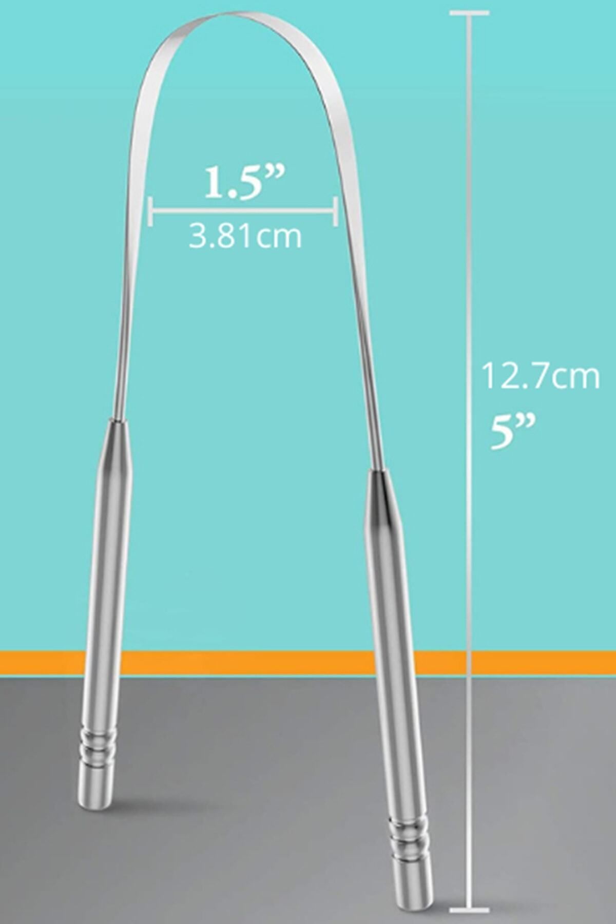 Beatitude-Stainless Steel Tongue Cleaning Apparatus Yoga Tongue Scraping Stick Cleaner Scraper Scraper 5