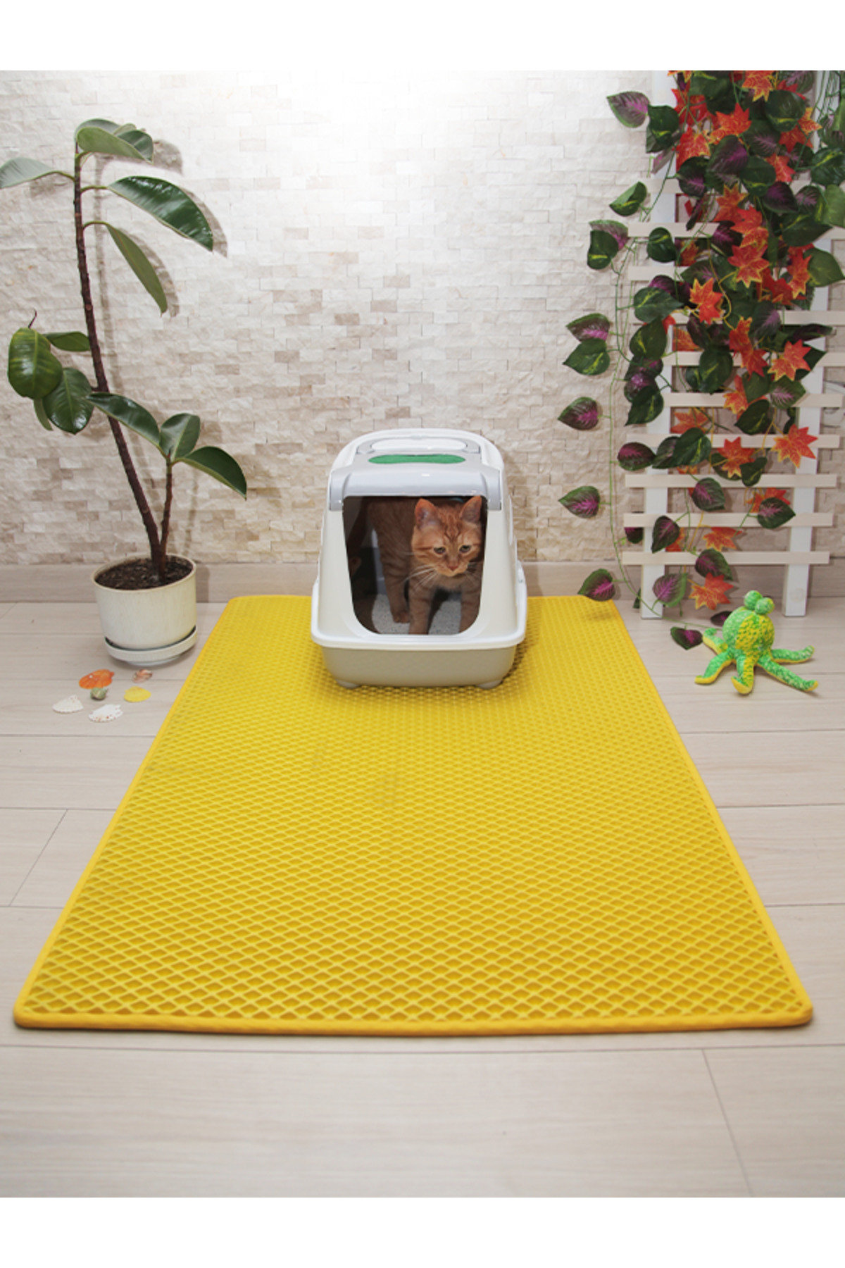 MOD10 80x110 CM KEDİ TUVALETİ ÖNÜ PASPASI KEDİ KUMU PASPASI