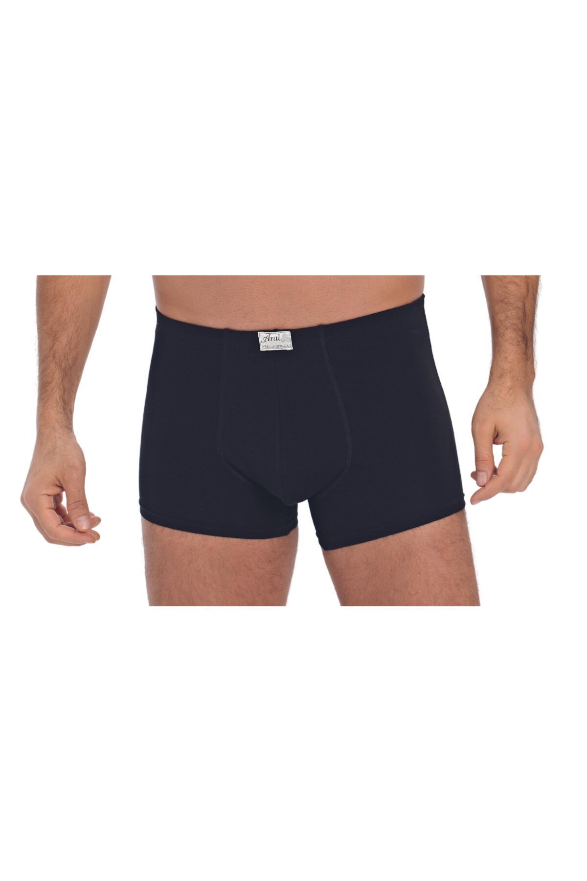 Anıl-Men's Cotton Wide Waist Elastic Classic Boxer (0027) 4