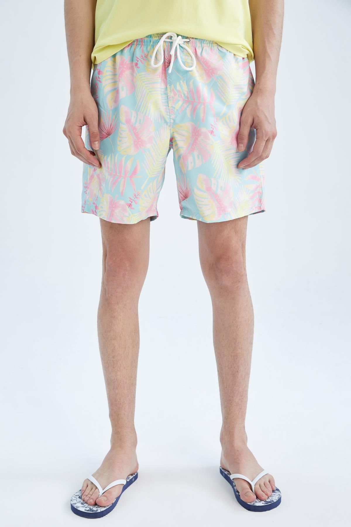 DeFacto-Regular Fit Short Length Patterned Sea Shorts W9770az22hs 3