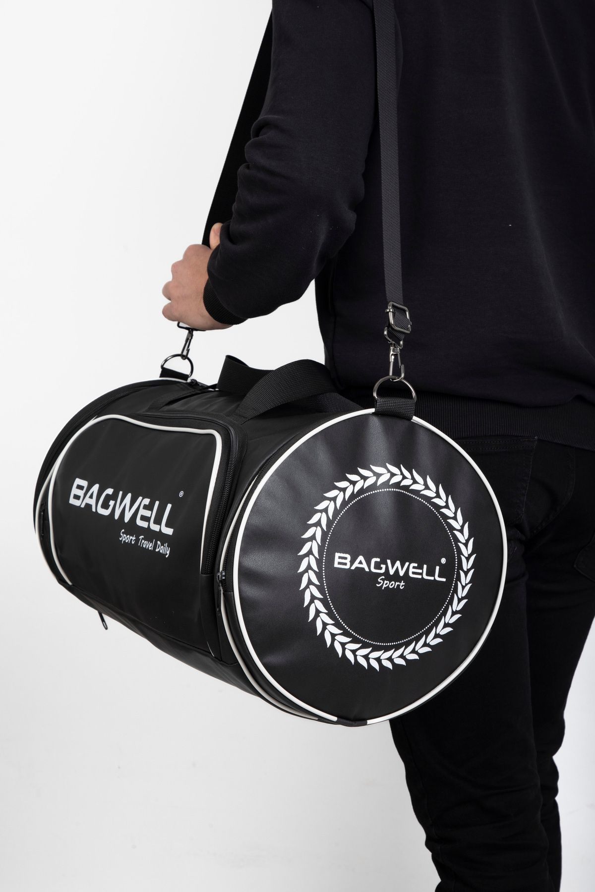 BAGWELL Geantă Sport Din Piele Artificială Cu Suport Pentru Pantofi Unisex - One Size