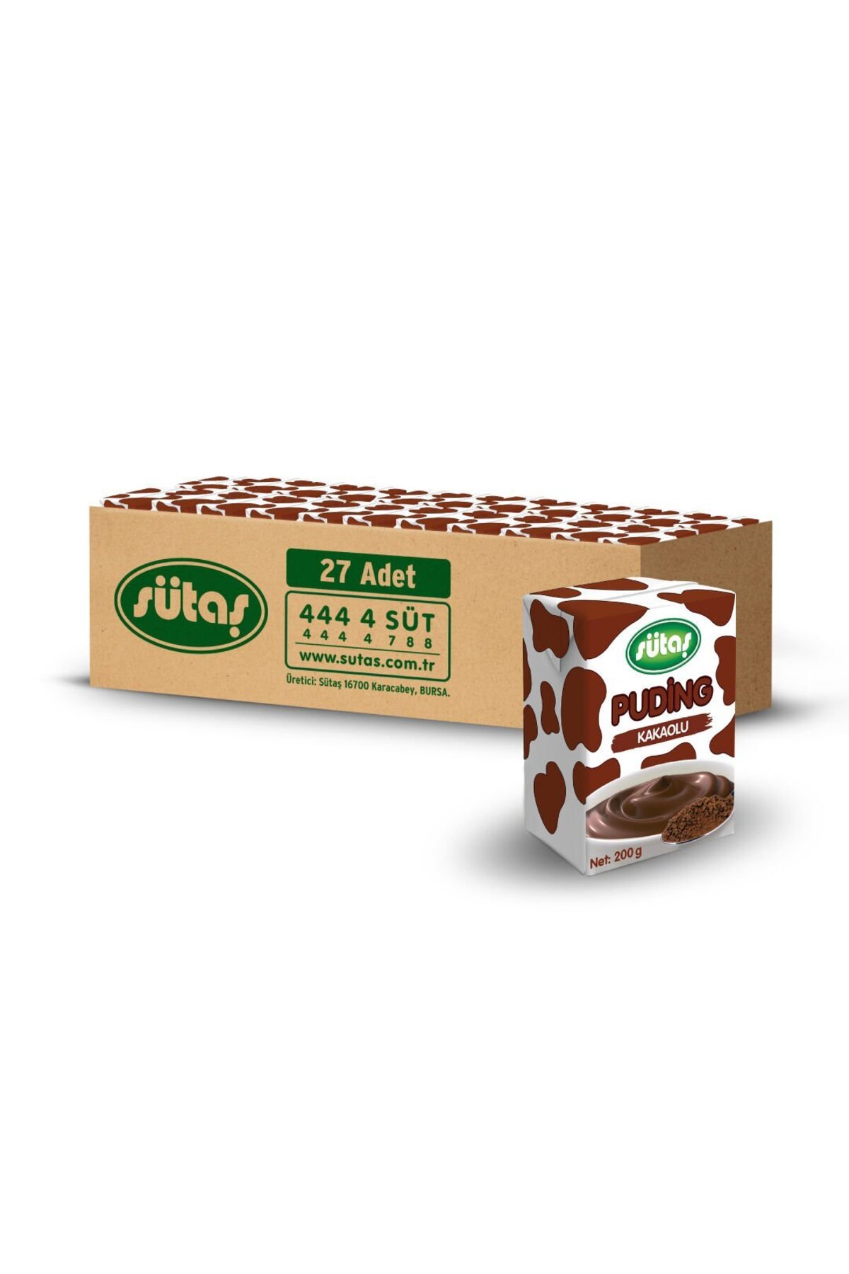 Sütaş Kakaolu Puding 200 g (27 adet)