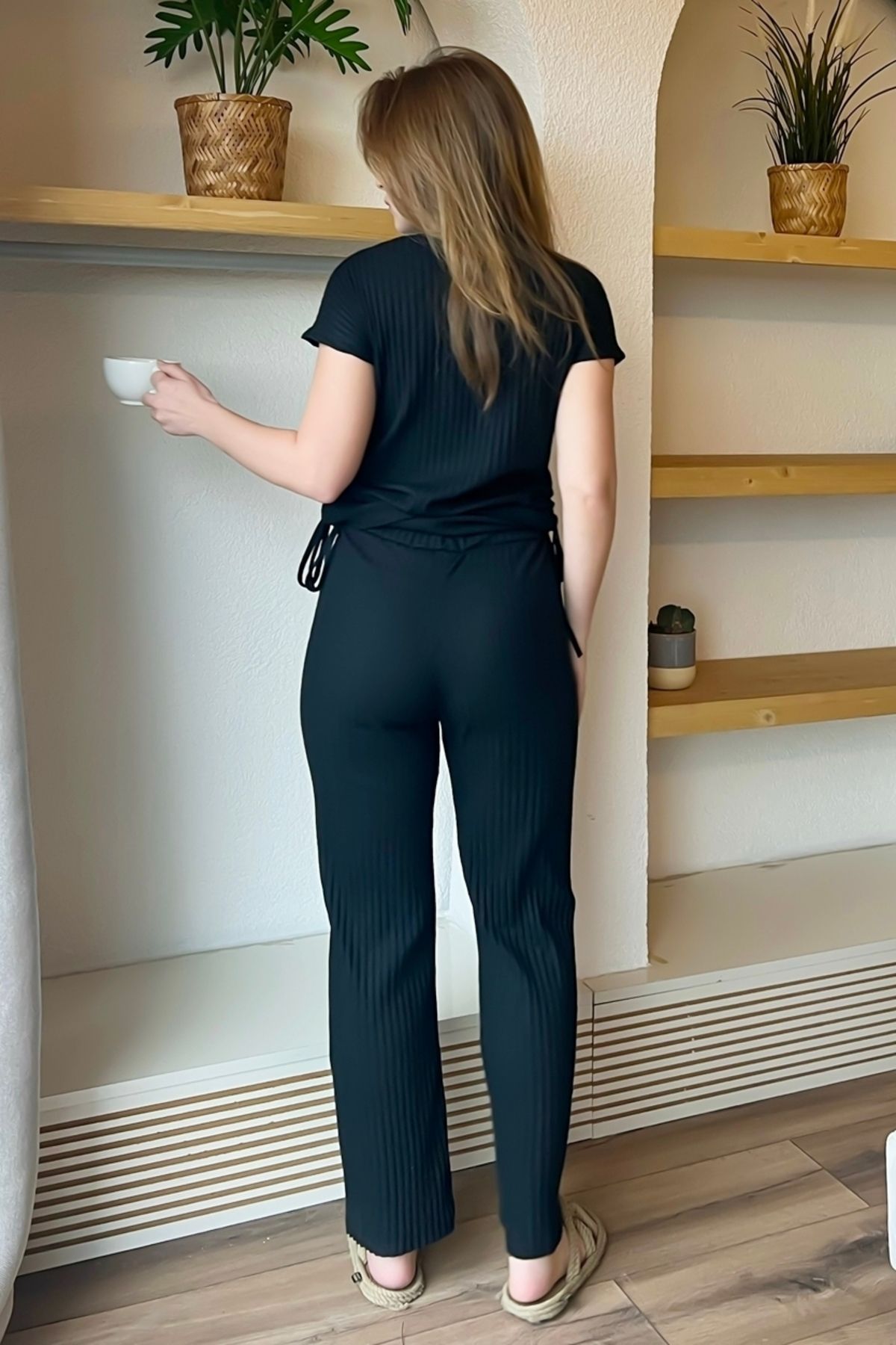 Bianco Lucci-Set aus Oberteil und Unterteil mit seitlichen Raffungen für Damen60161020 3