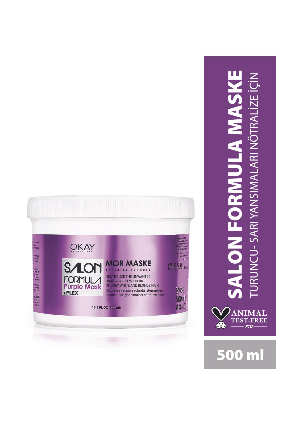 OKAYPROFESSIONNEL Salon Formula Purple Маска для волос 500 мл OTR141 SLNMASKE PURPLE