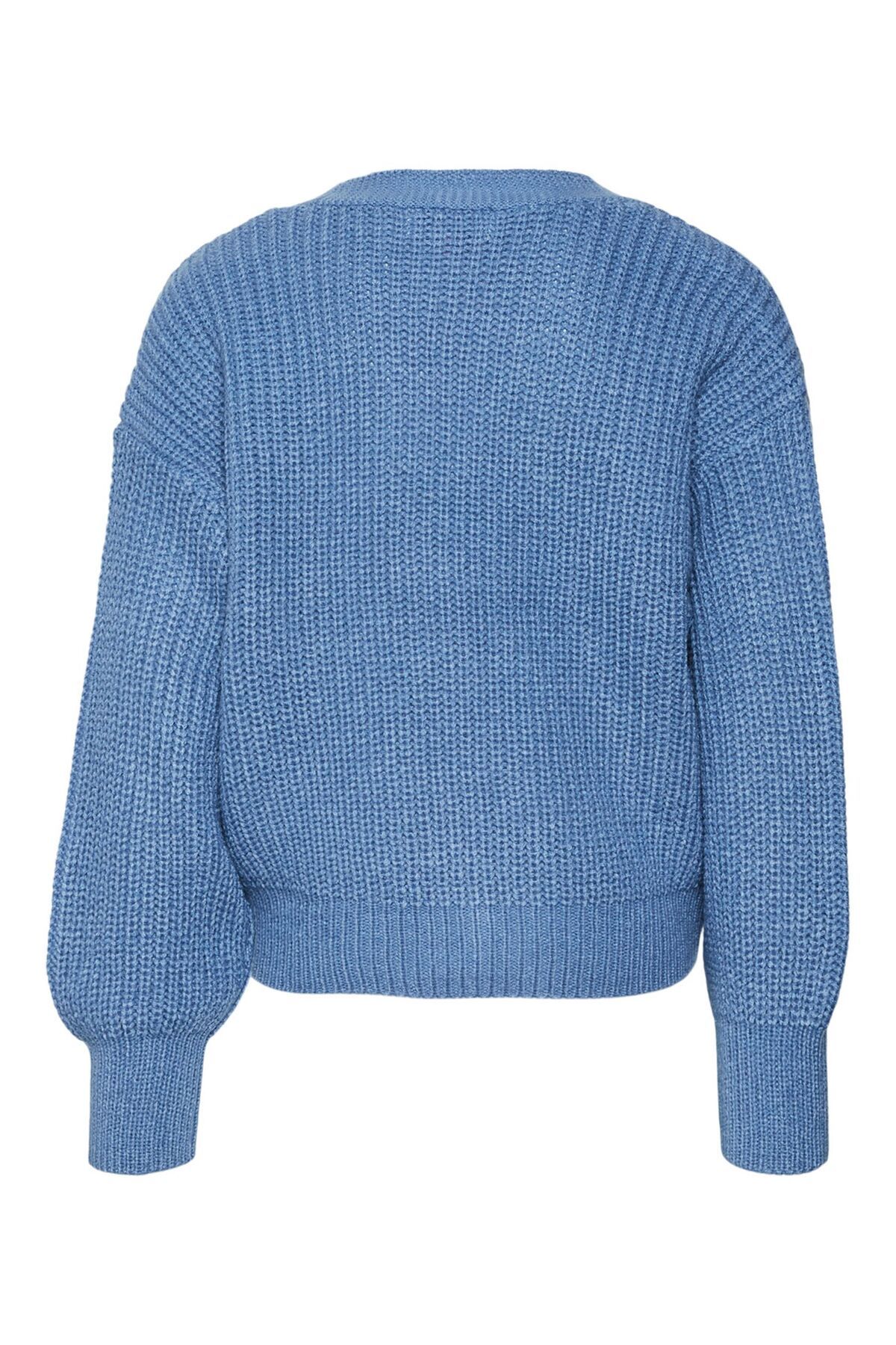 Vero Moda Girl-Strickjacke VMLEA LS V-YAKA MANŞETLİ HIRKA KIZ 2