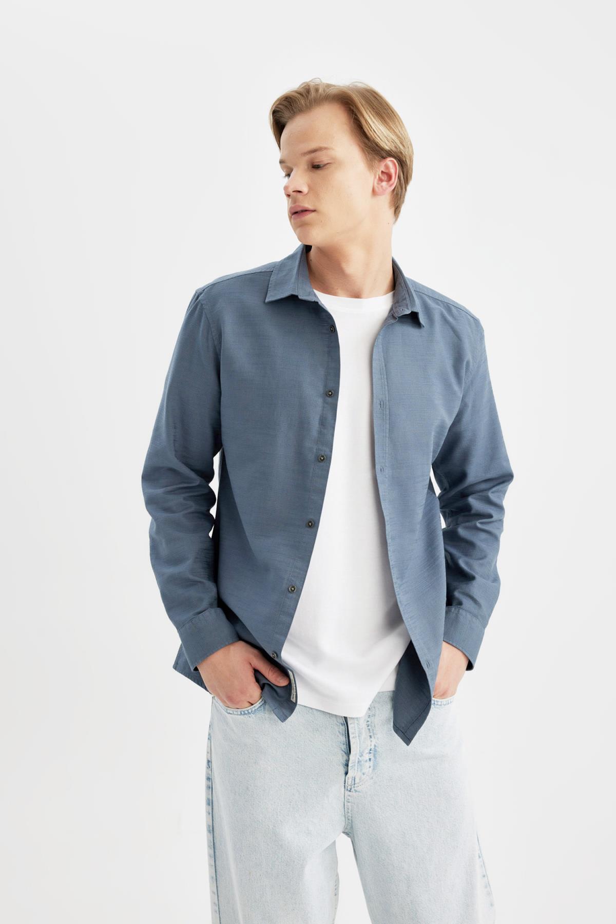 پیراهن مردانه دفاکتو | A4644AX24SP Defacto - Image 3