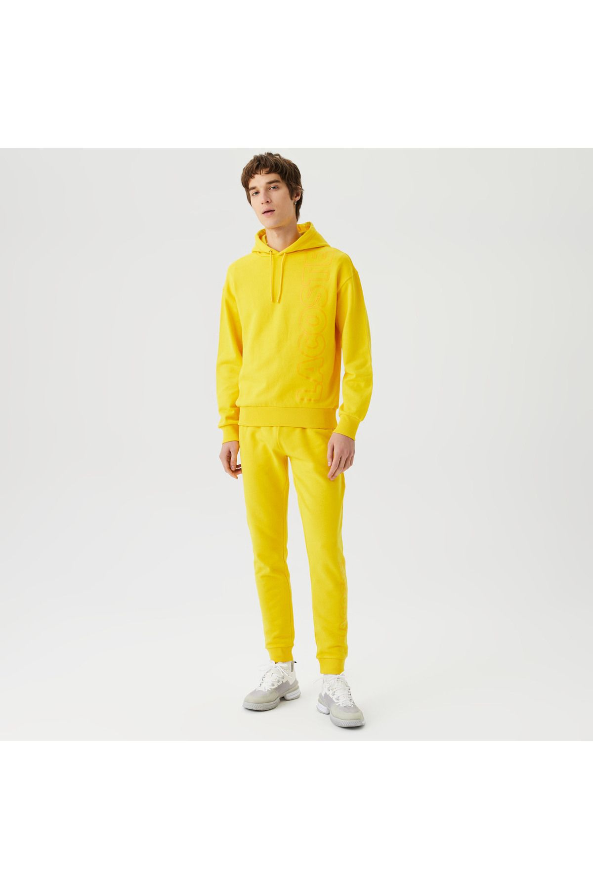 Lacoste لباس های زرد چاپ شده مردانه شش