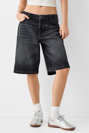 Bershka Bol denim bermuda ort Fiyat Yorumlar Trendyol