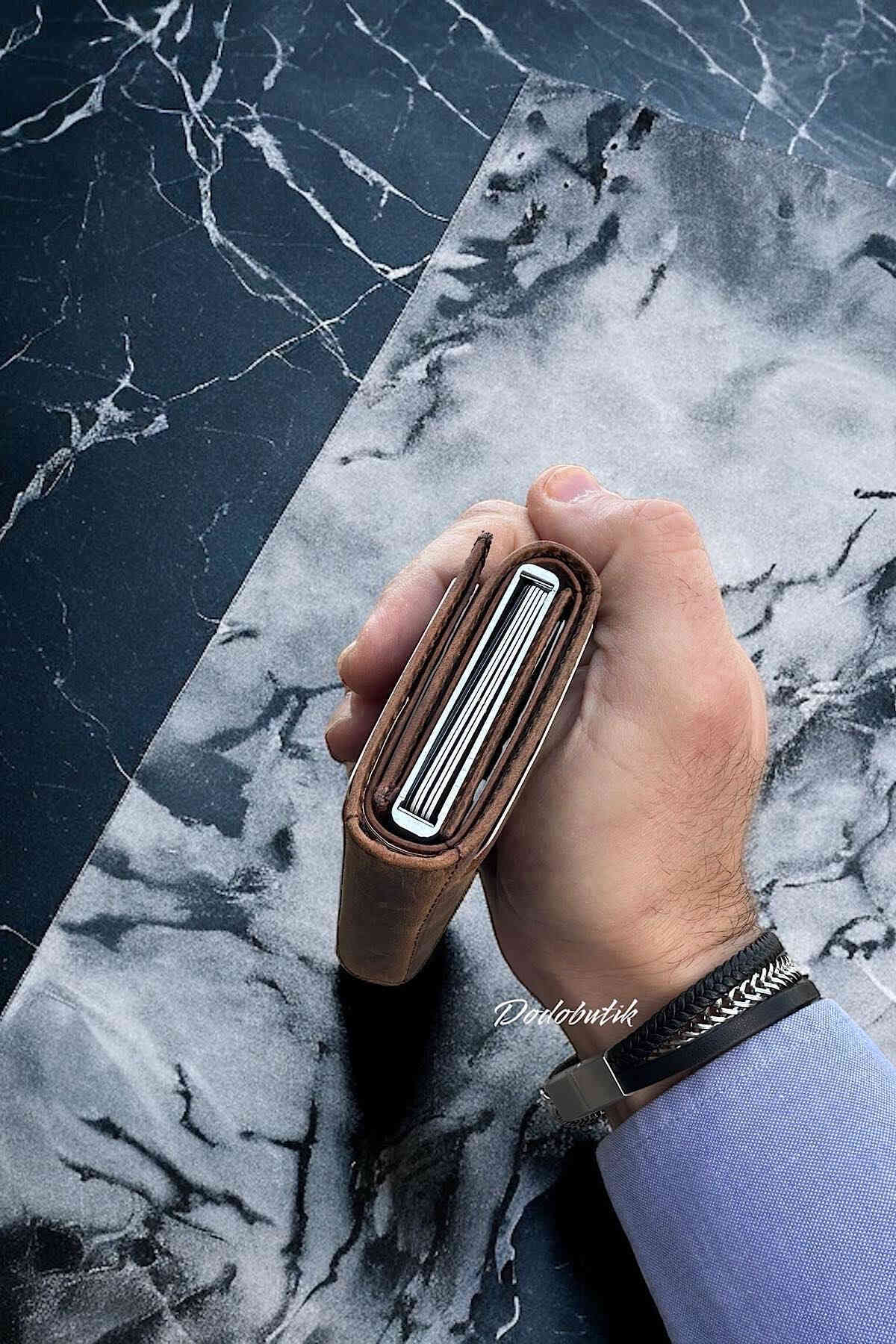 کیف پول مردانه قهوه ای Luxetti | DDL5550 اورجینال - تصویر 5
