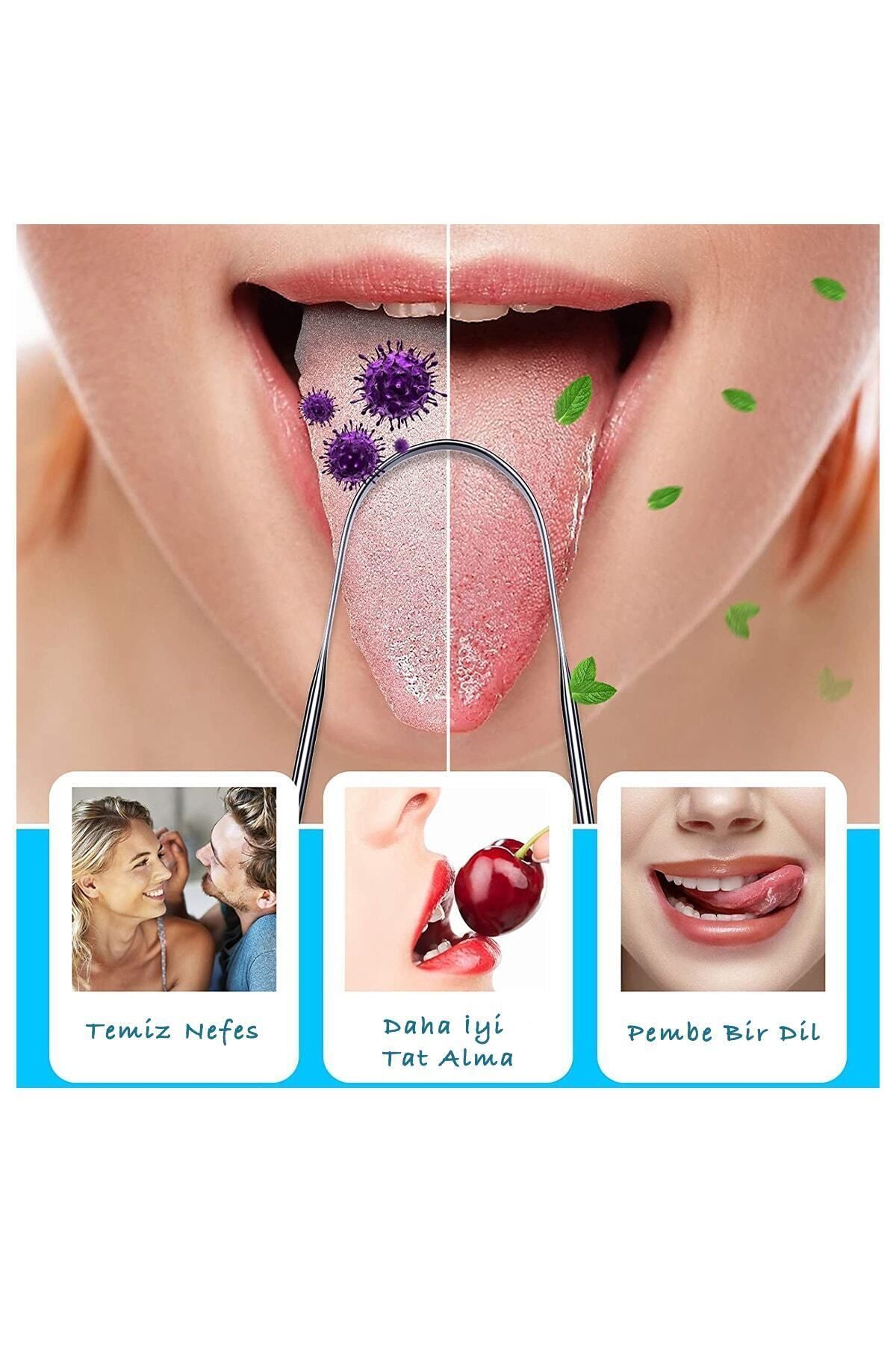 Beatitude-Stainless Steel Tongue Cleaning Apparatus Yoga Tongue Scraping Stick Cleaner Scraper Scraper 8