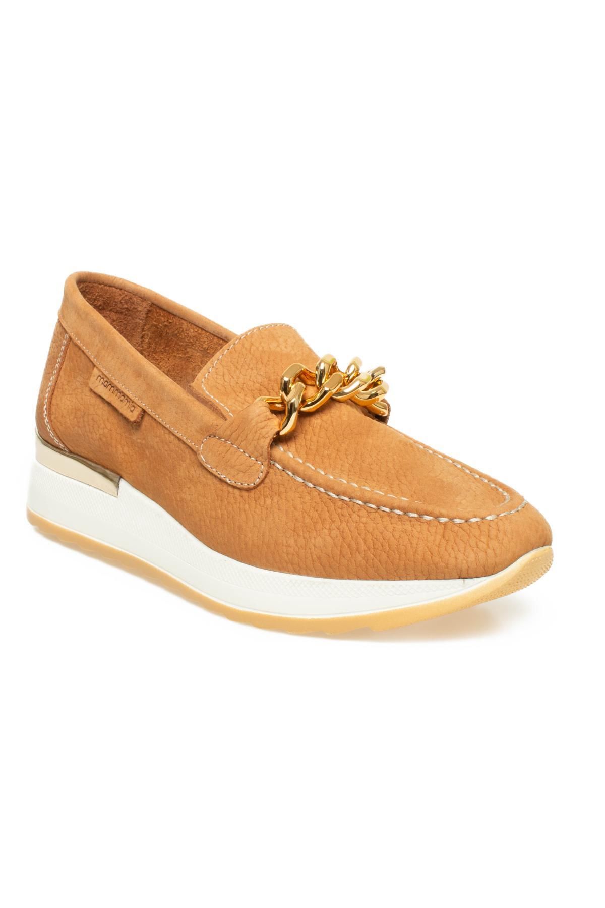 کفش زنانه مدل Wedge Heel Tan مدل D24Ya-3075Z Mammamia