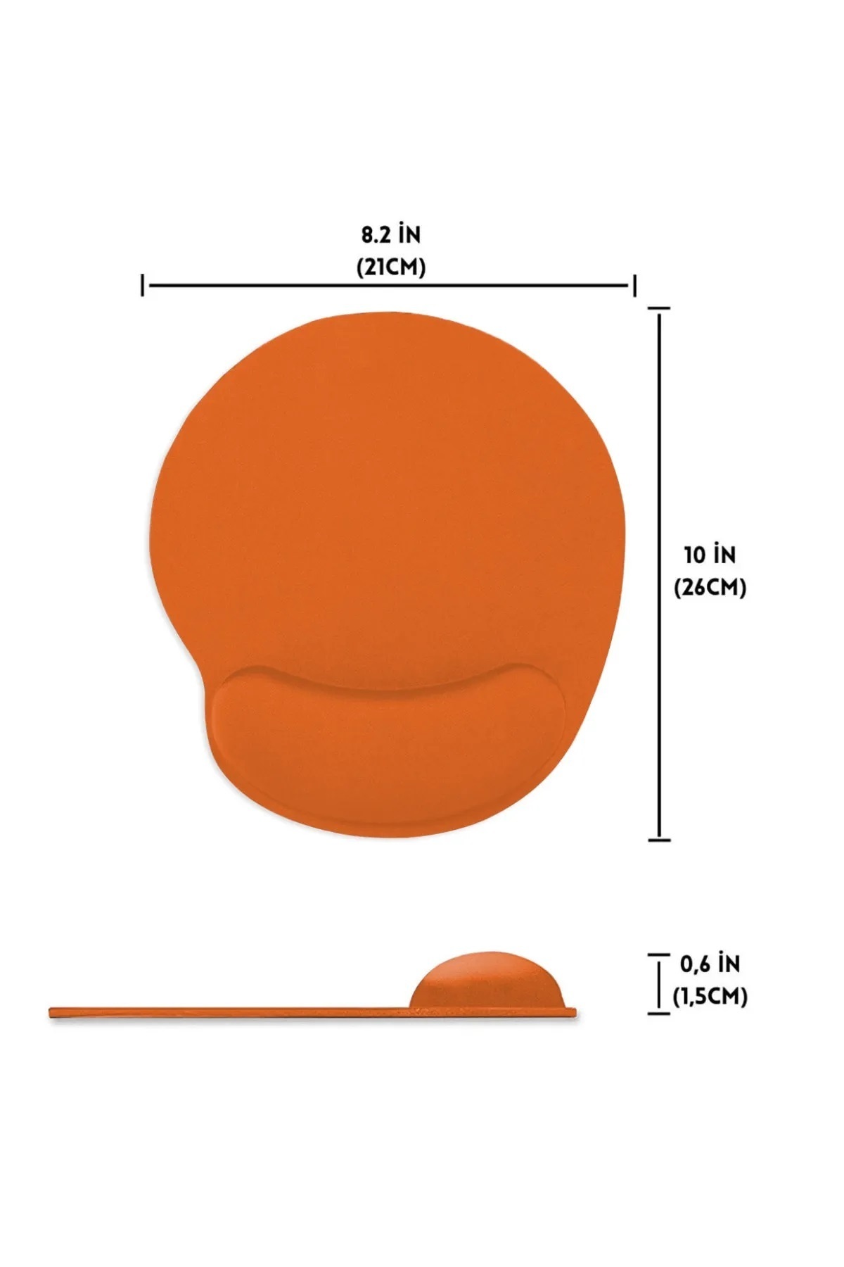 Bilek Destekli Jelli Mouse Pad Oval Kaydrmaz Taban Oyun Ofis Fare Altlığı Ergonomik Kaymaz Mouse Pad 2
