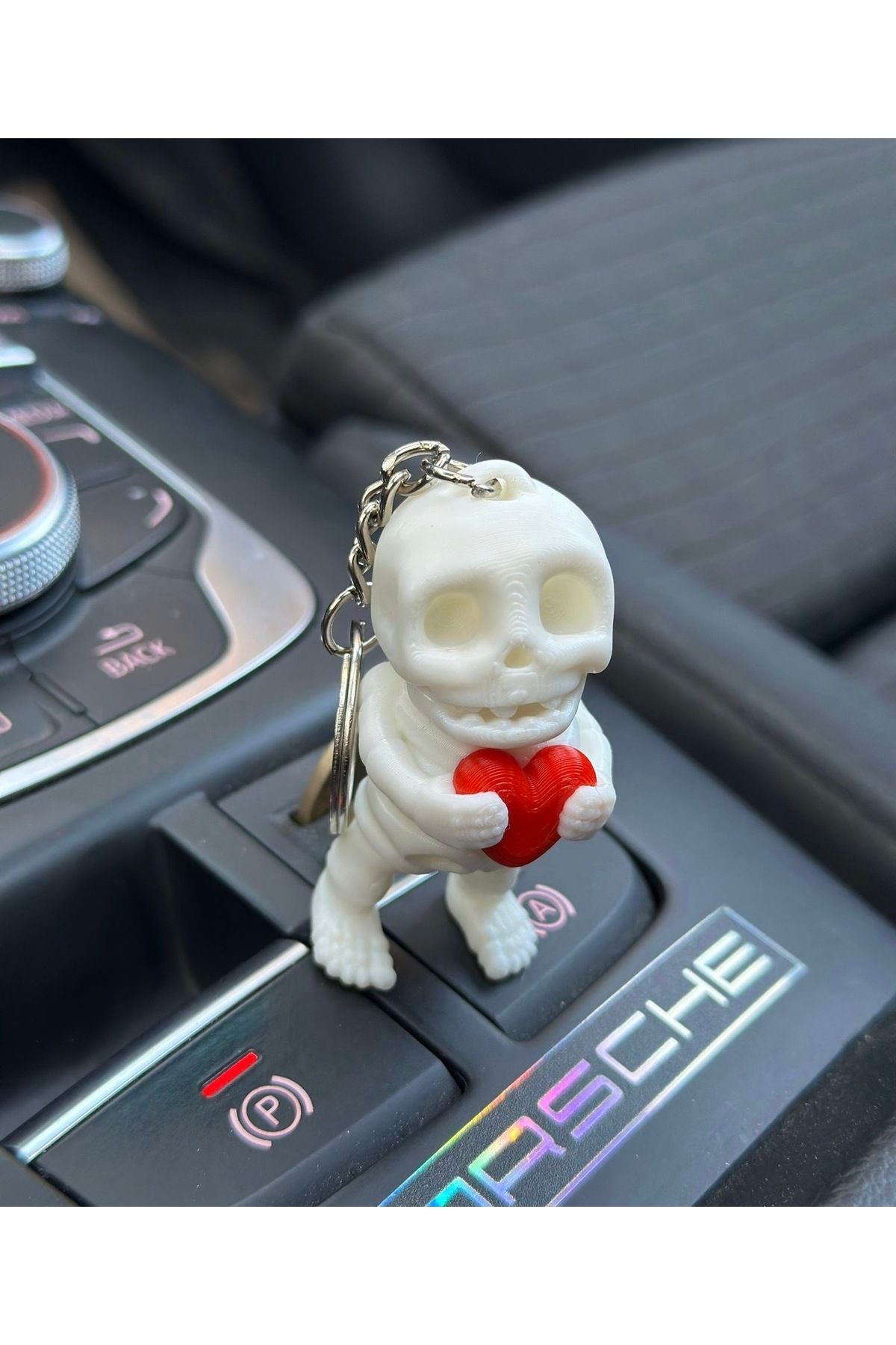 3dbaydesign-Mini Heart Movable Skeleton Keychain 1