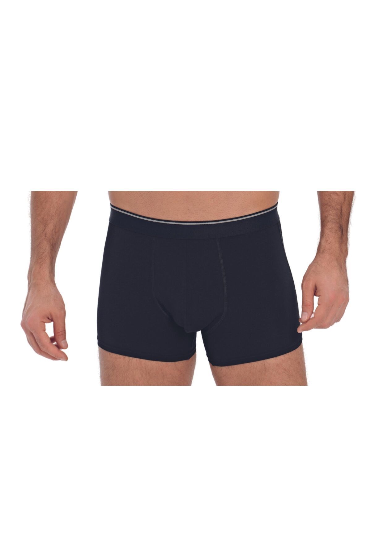 Anıl-Bokser clasic pentru bărbați din bumbac și țesătură modal cu talie lată elastică (0019) 4