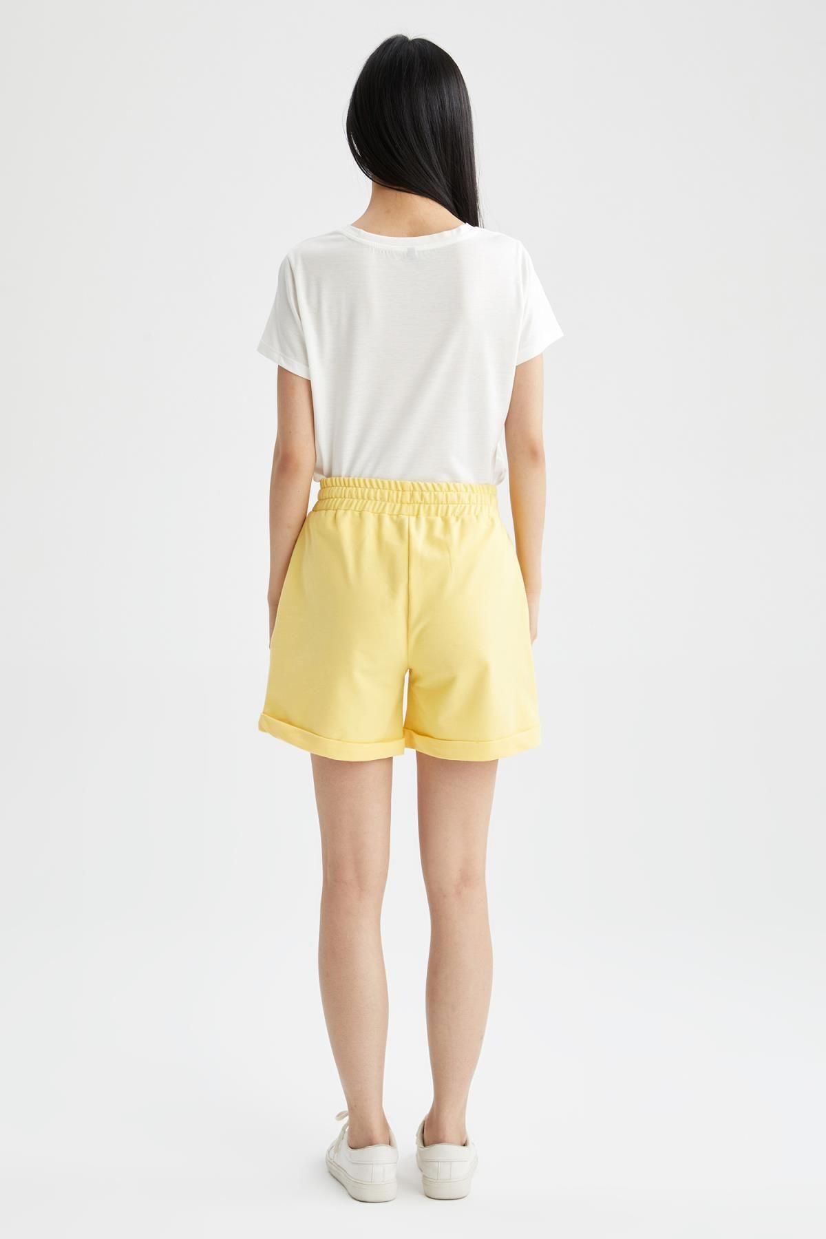 DeFacto-Regular Fit Basic Bermuda Shorts U4066az22hs 6