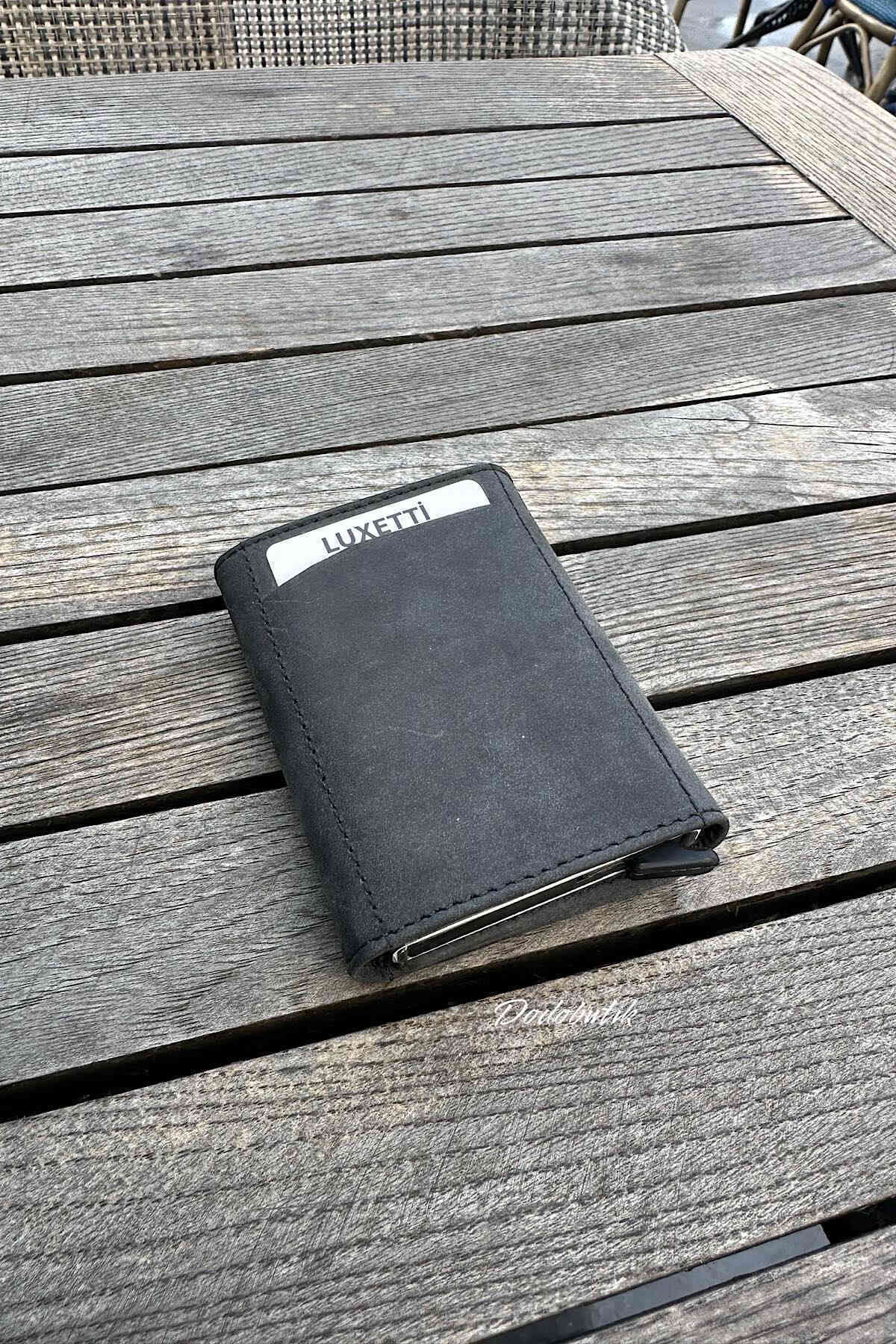کیف پول مردانه مشکی Luxetti | DDL5550 اورجینال - تصویر 3