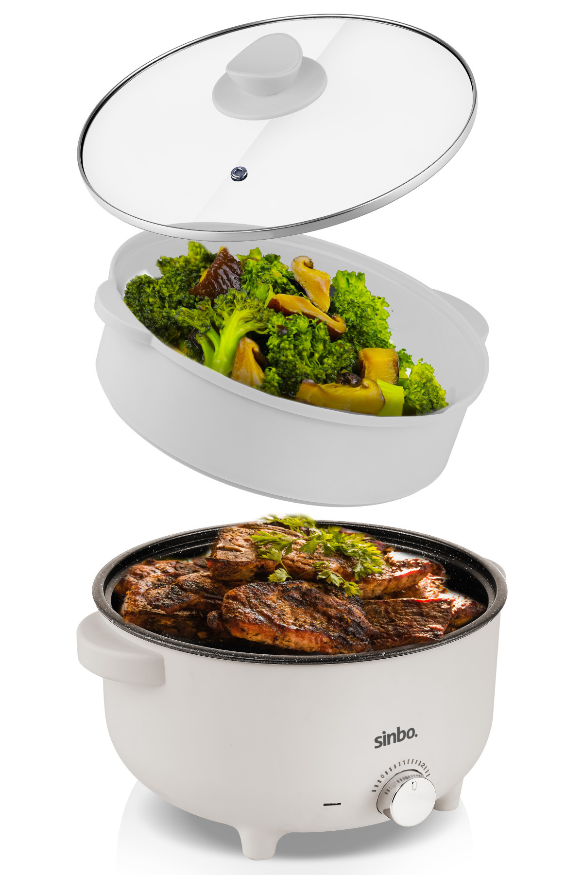 teknotrust Resmi Distribütör Garantili 3 Litre Çok Fonksiyonlu Buharlı Pişirici Güveç, Pilav, Çorba, Haşlama 7 fotoğrafı 3 (önizleme)