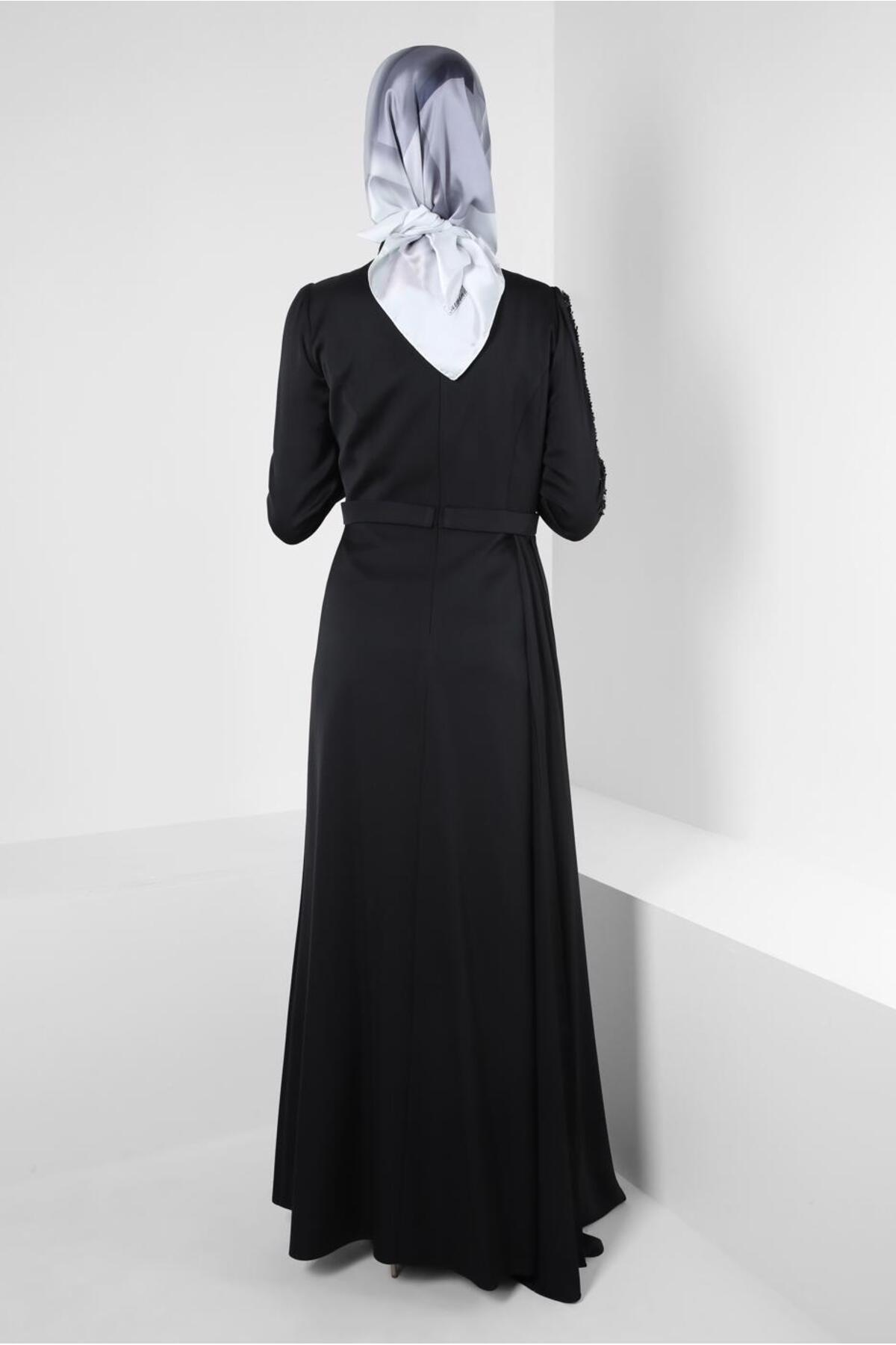 مانتو ابایا زنانه آلوینا | 23YABL0050319 Alvina - Image 3