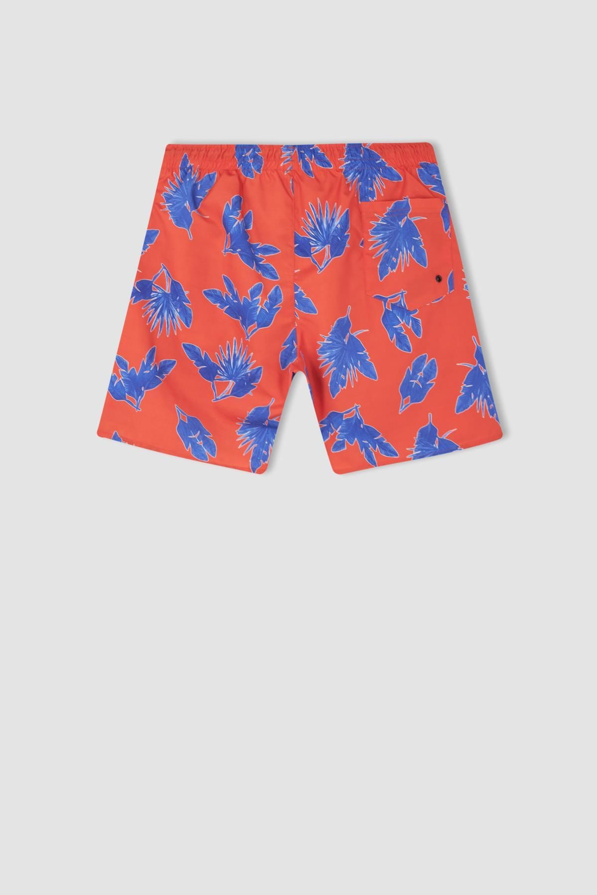 DeFacto-Regular Fit Patterned Short Swim Shorts Y8925az22hs 7