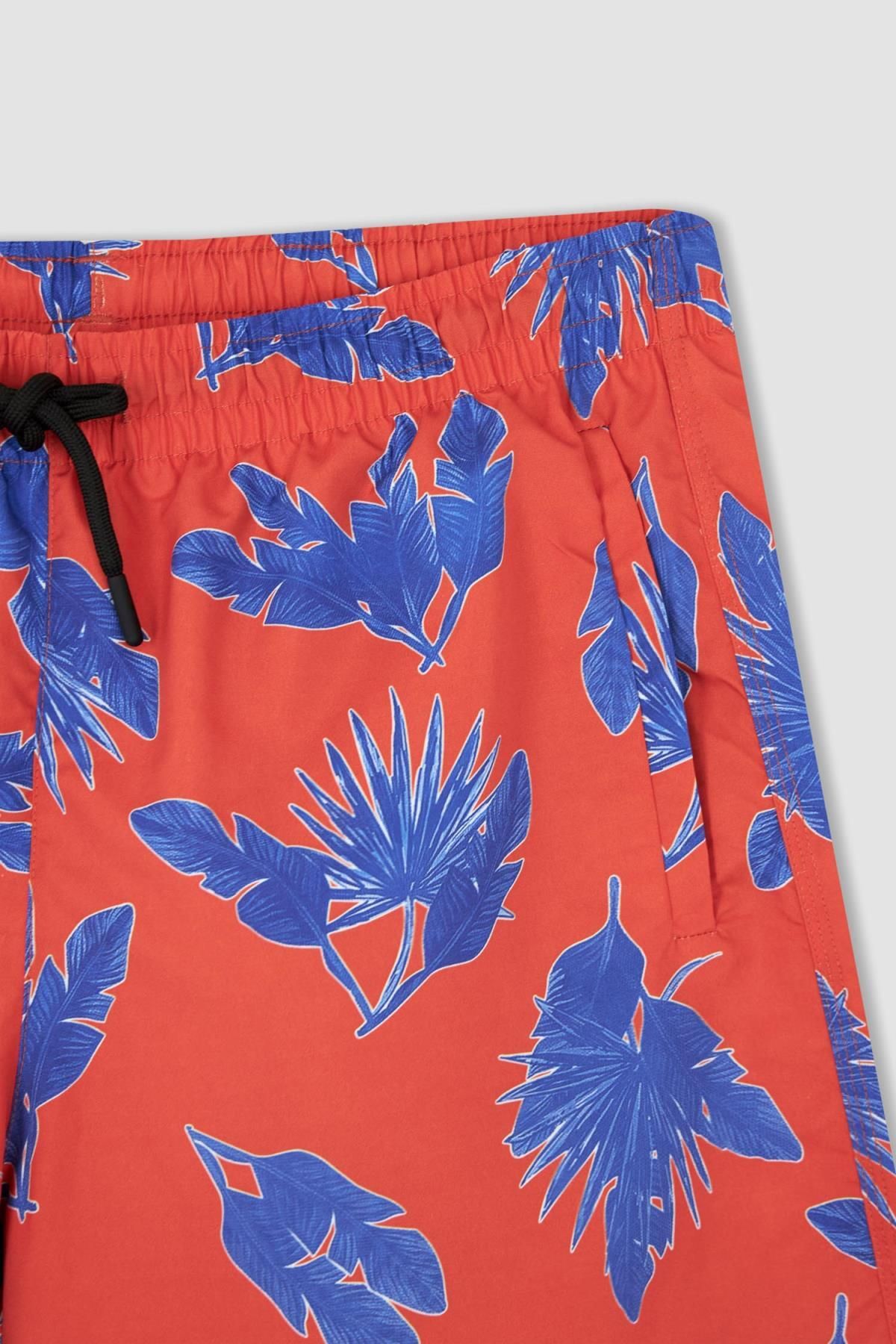 DeFacto-Regular Fit Patterned Short Swim Shorts Y8925az22hs 6