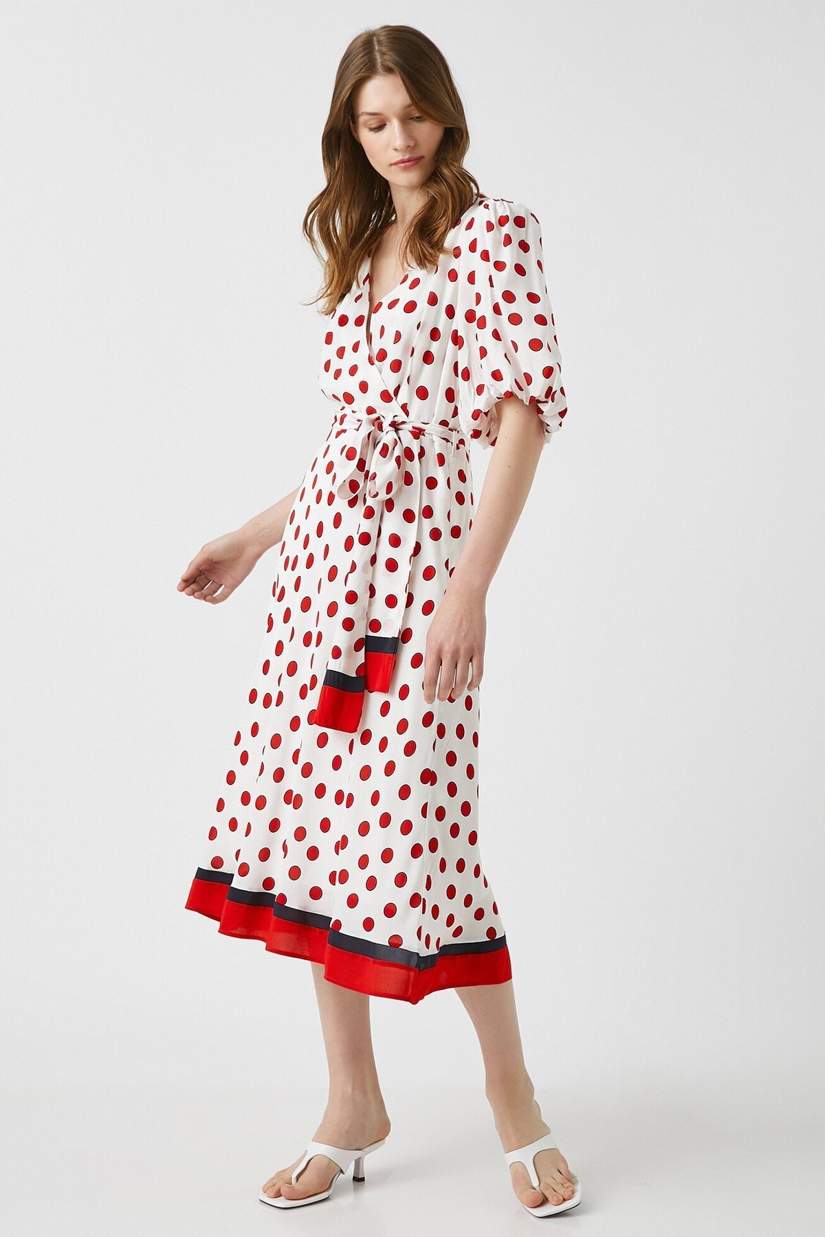 Koton Kleid Rot A-Linie Fast ausverkauft
