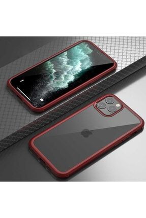 Apple Iphone 11 Pro Max Kılıf Kılıf 360 Tam Kaplama Ön Ve Arkası Cam Kapak Dor ZRT10530