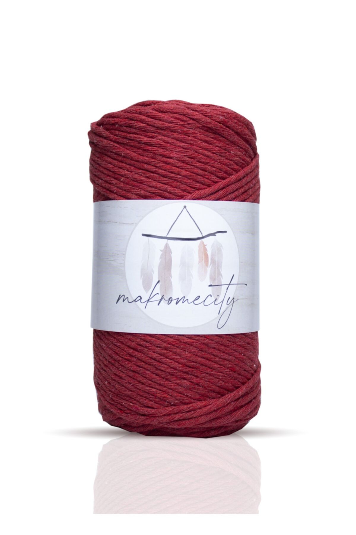 Makromecity-Σκάλισμα Macrame Twine 3mm Single Twist Makrame Σκάλισμα Hobby Twine Σετ 3 Λευκό Γκρι Κόκκινο 4