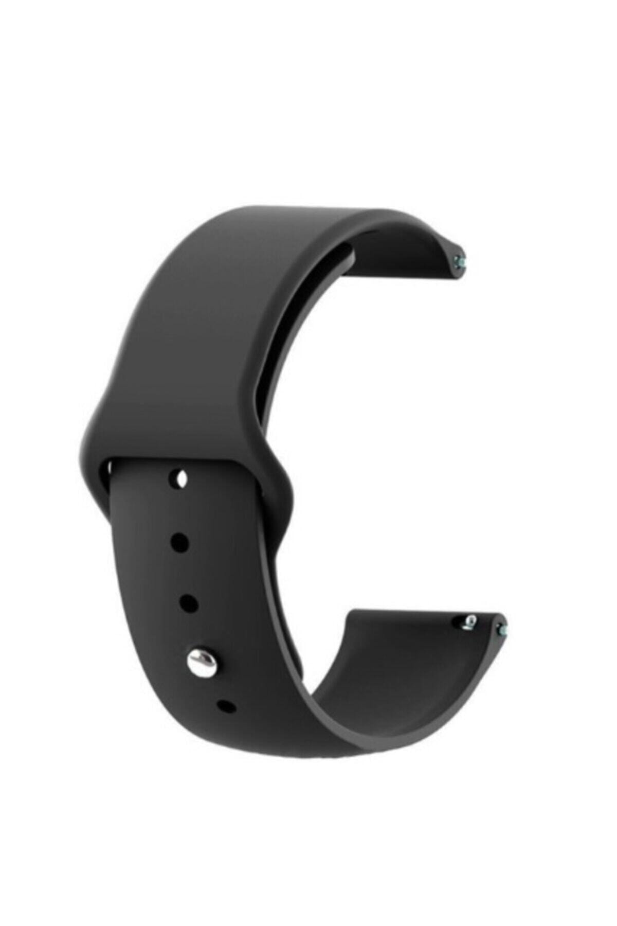 Samsung Galaxy Watch Active 2 44mm Akıllı Saat Uyumlu Siyah Silikon Kordon