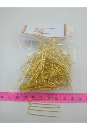 Metal Halkalı Takı Çivisi 3.5 Cm-4cm 150 Adet ( Gold Rengi ) GOLDHALKALICİVİ50