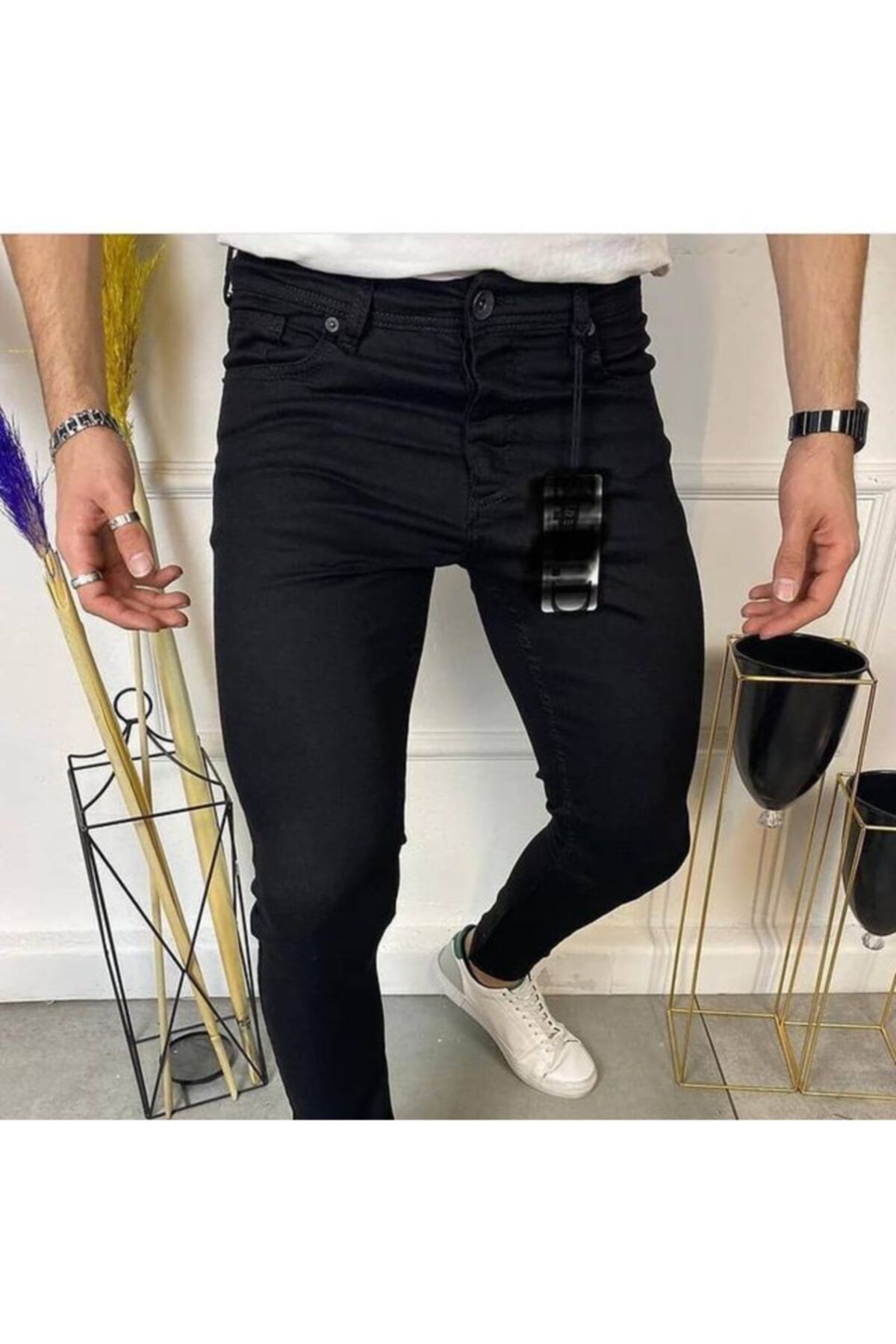 HACKER DENIM-Men's Black Jeans 1